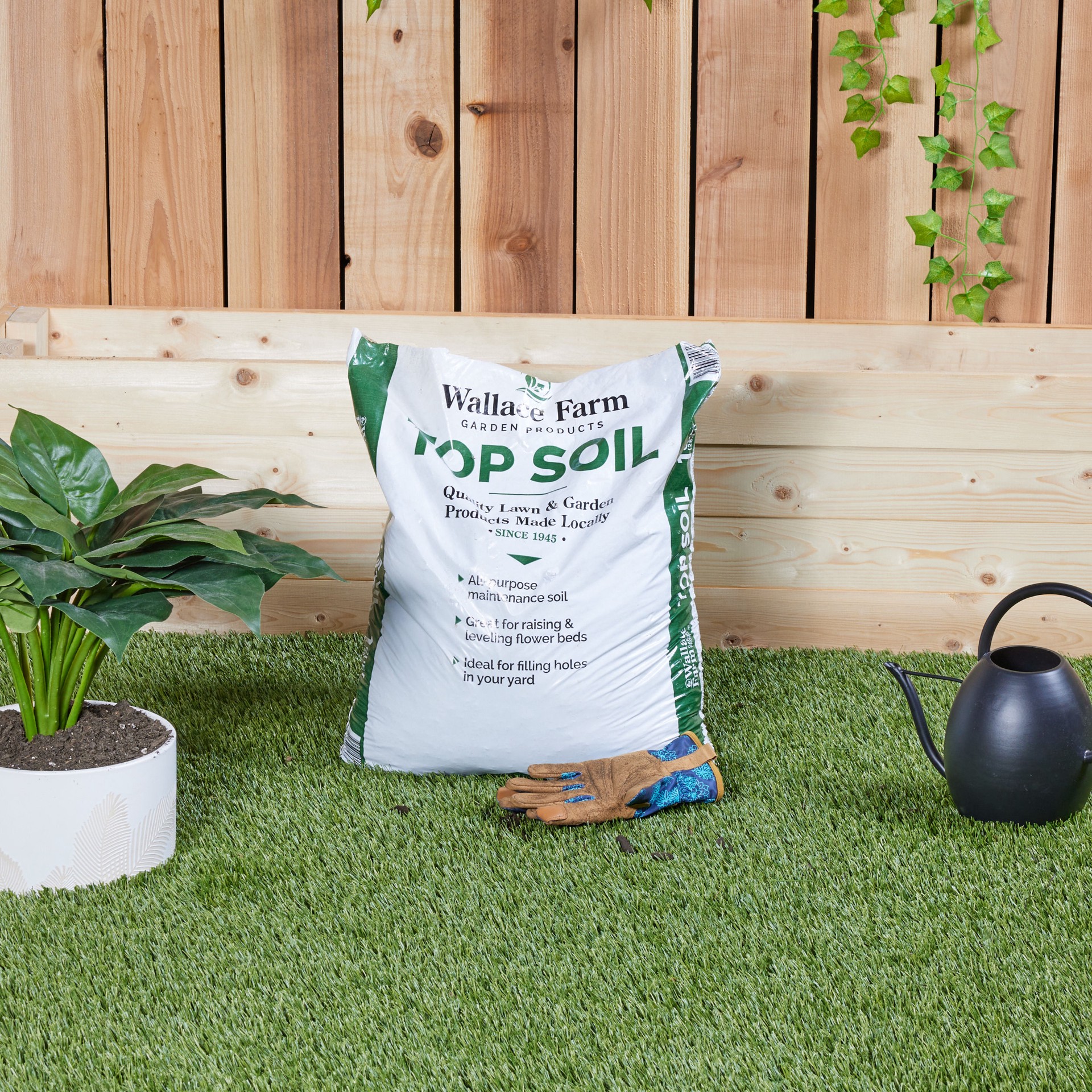 slide 5 of 6, Wallace Farm Lawn repair and filling holes Organic Top soil, 1 ct