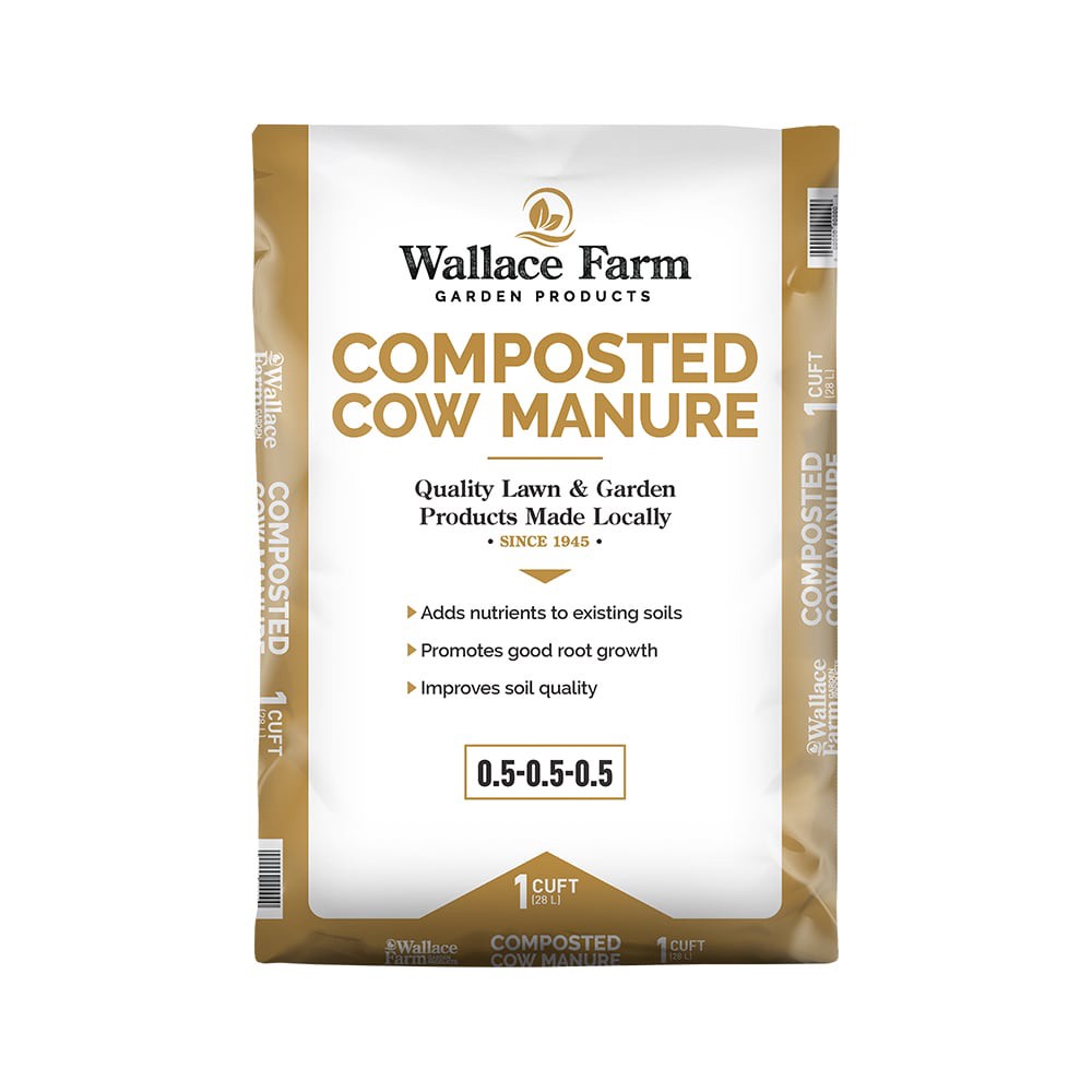 slide 1 of 1, Wallace Farm 1-Cu FT Organic Compost and manure Provides organic nutrients, 1 ct