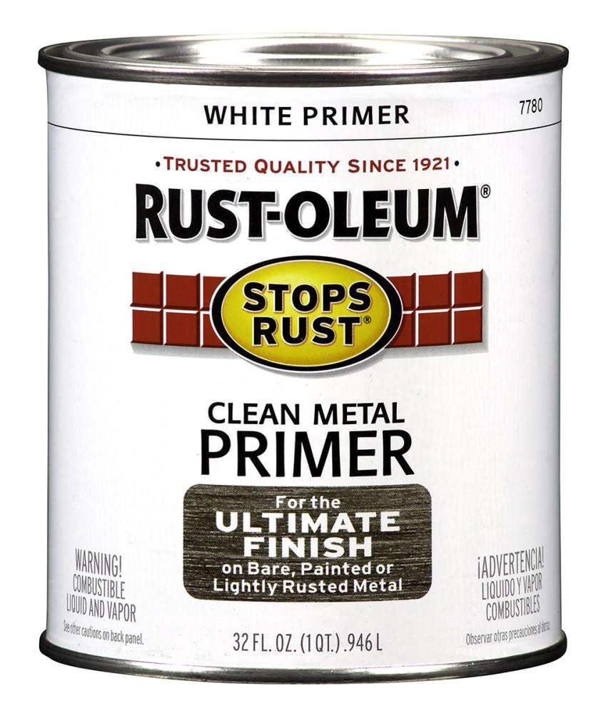 slide 1 of 5, Rust-Oleum Stops Rust Flat White Interior Paint ( 1-quart ), 1 ct