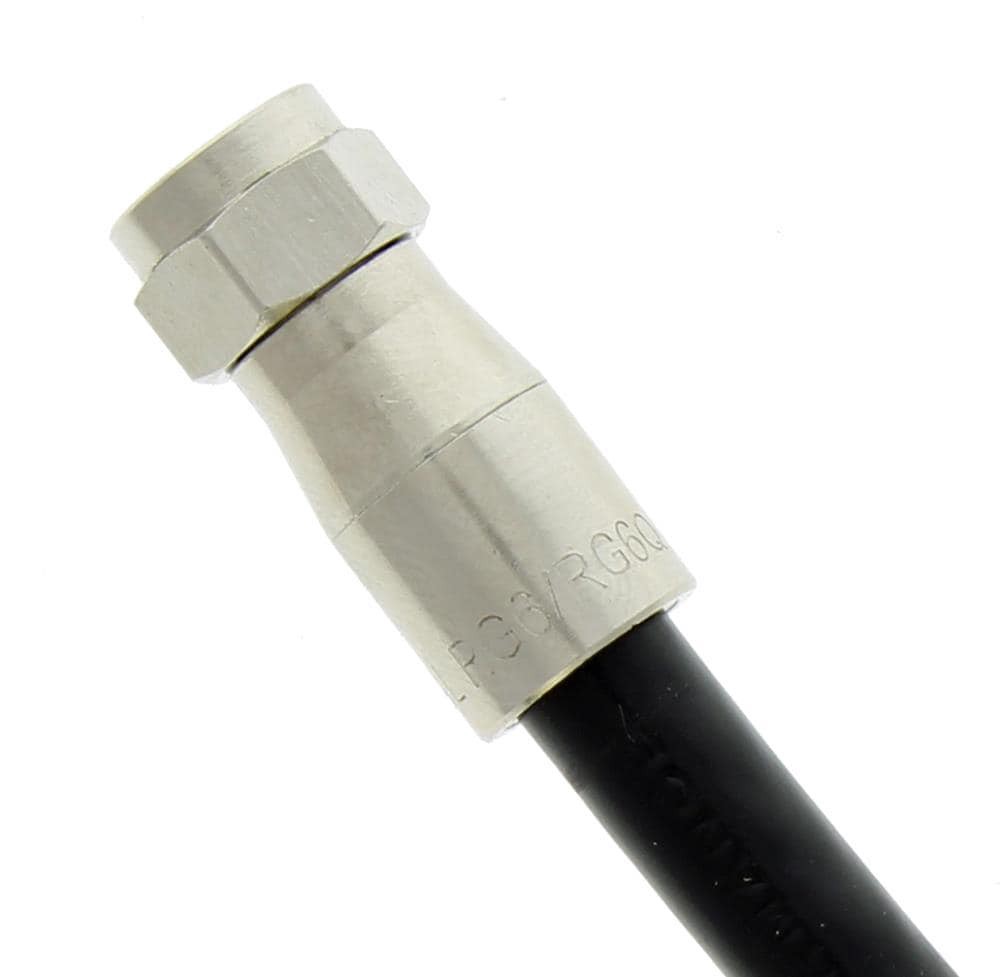 slide 2 of 6, IDEAL 25 -Pack Brass Compression F-connector, 1 ct