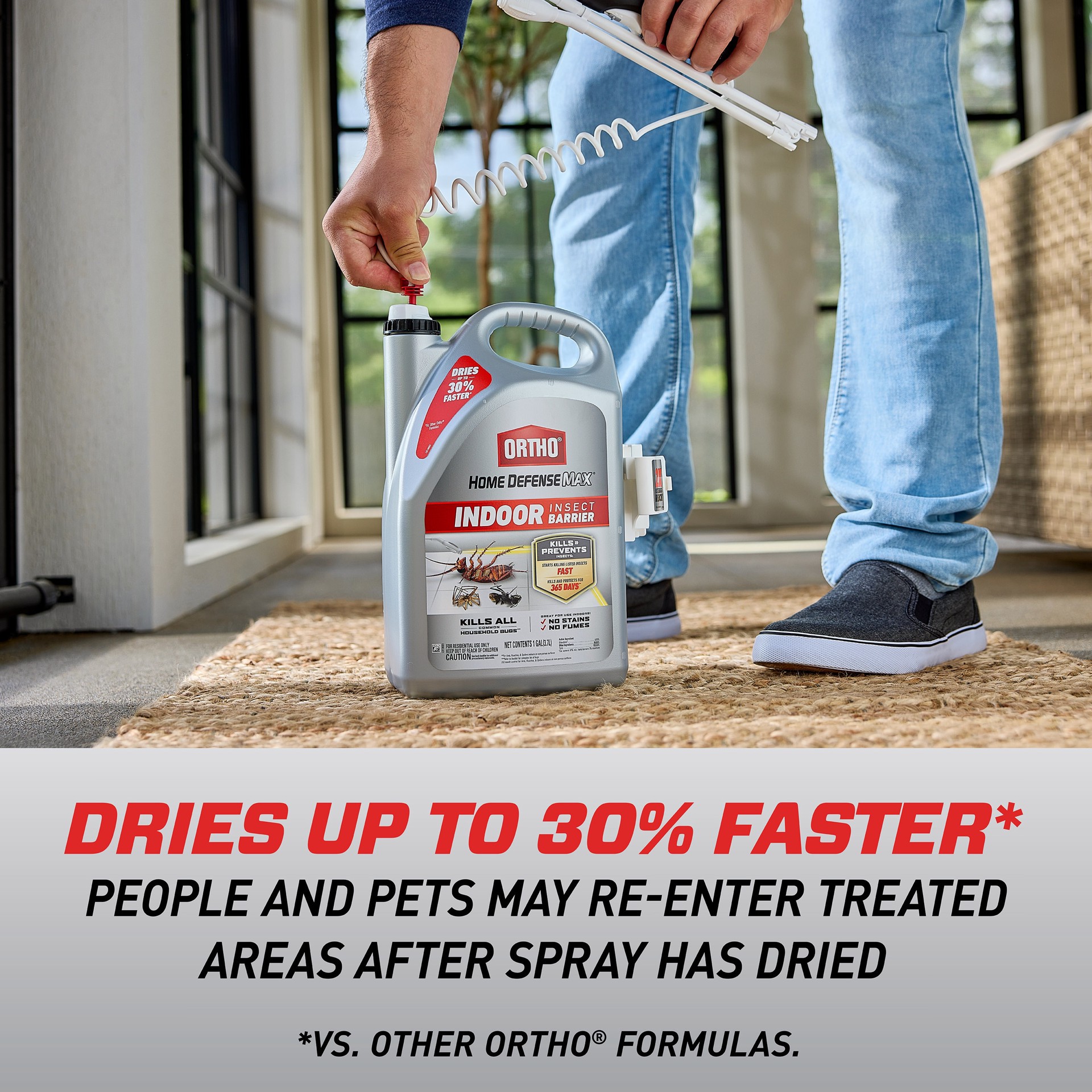 slide 6 of 6, ORTHO Home Defense Max Indoor Insect Barrier 1.0 -Gallon Ready to Use Insect killer, 1 ct