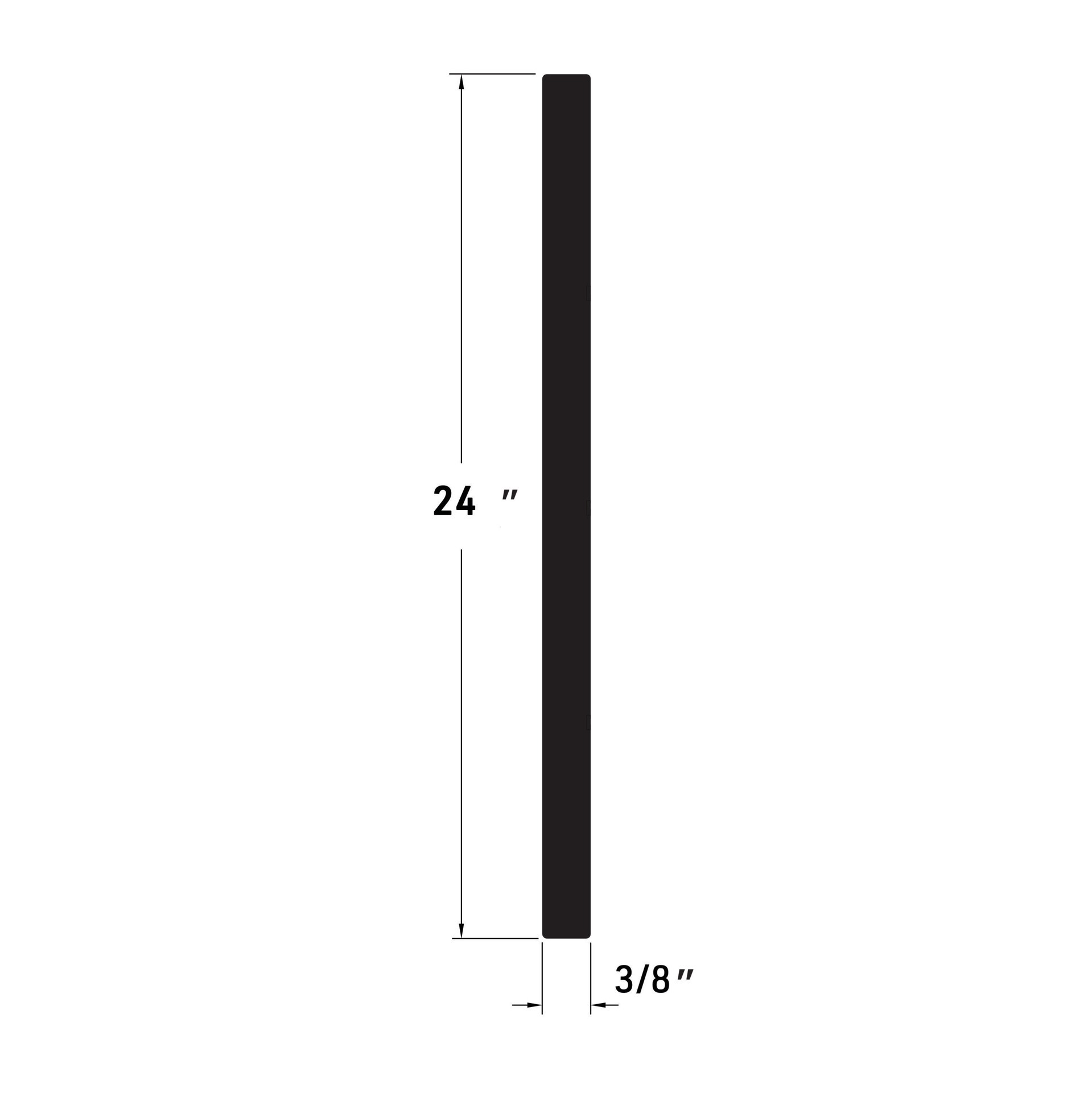 slide 3 of 6, Royal Building Products 3/8-in x 24-in x 4-ft Reversible (Smooth/Wood grain) PVC Trim Board, 1 ct