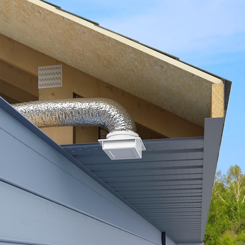 slide 3 of 6, IMPERIAL 5.25-in x 5.25-in White Plastic Soffit Vent, 1 ct