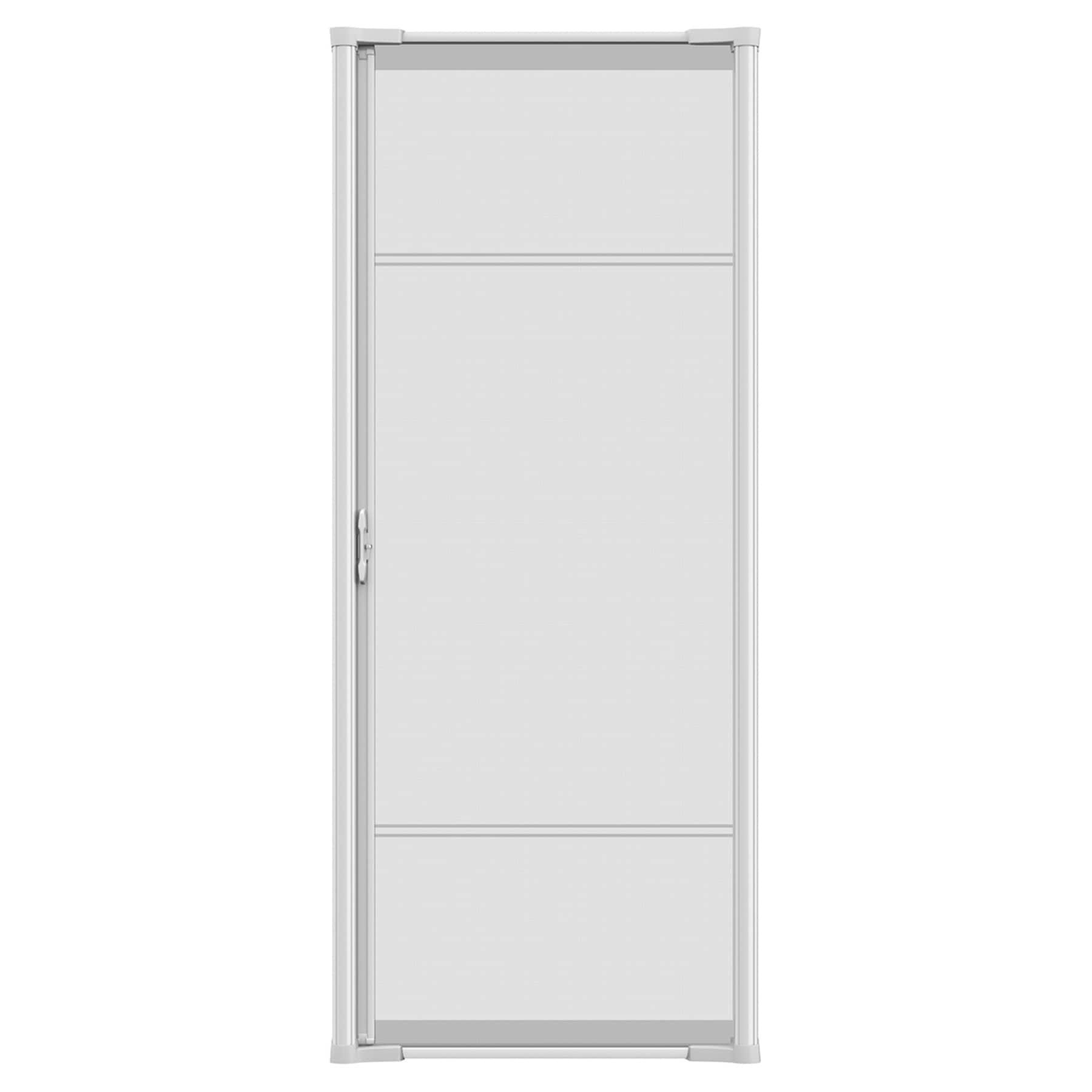 slide 1 of 6, LARSON Brisa Universal reversible Retractable Screen door 36-in x 80-in White Aluminum Single (Handle Included), 1 ct