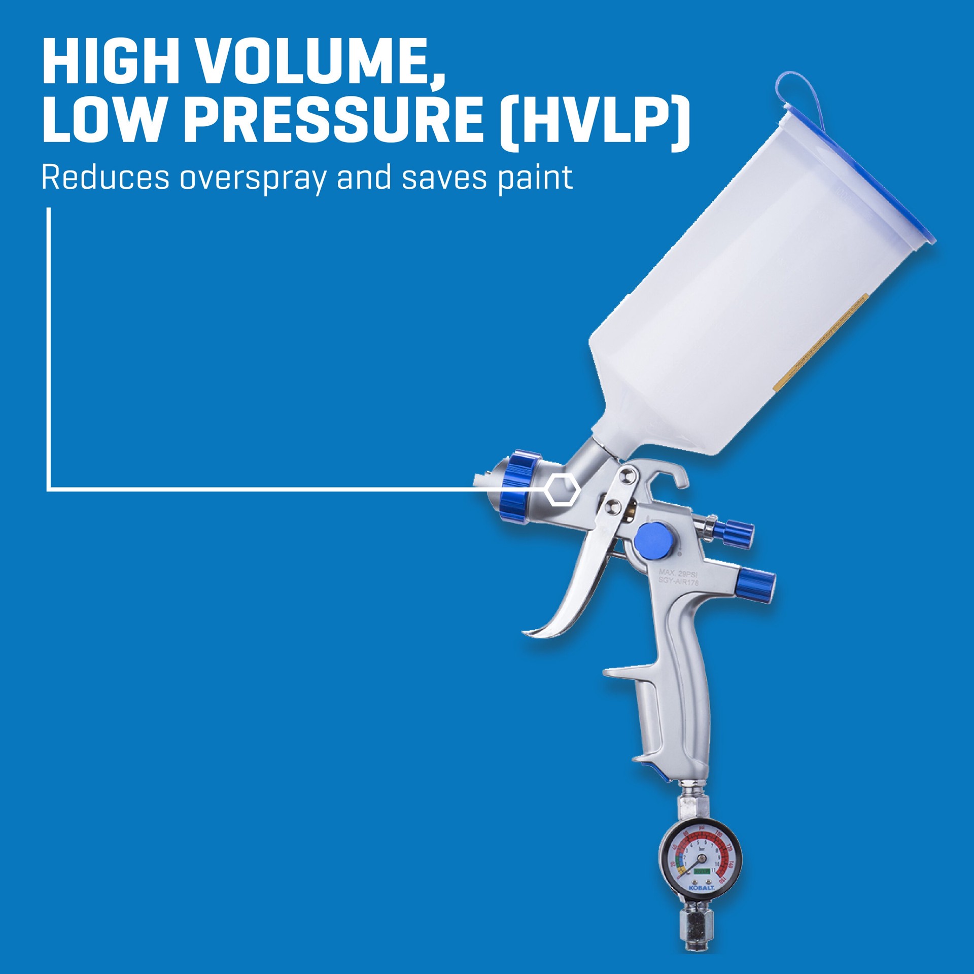 slide 5 of 6, Kobalt 2 -in Air Paint Sprayer, 1 ct