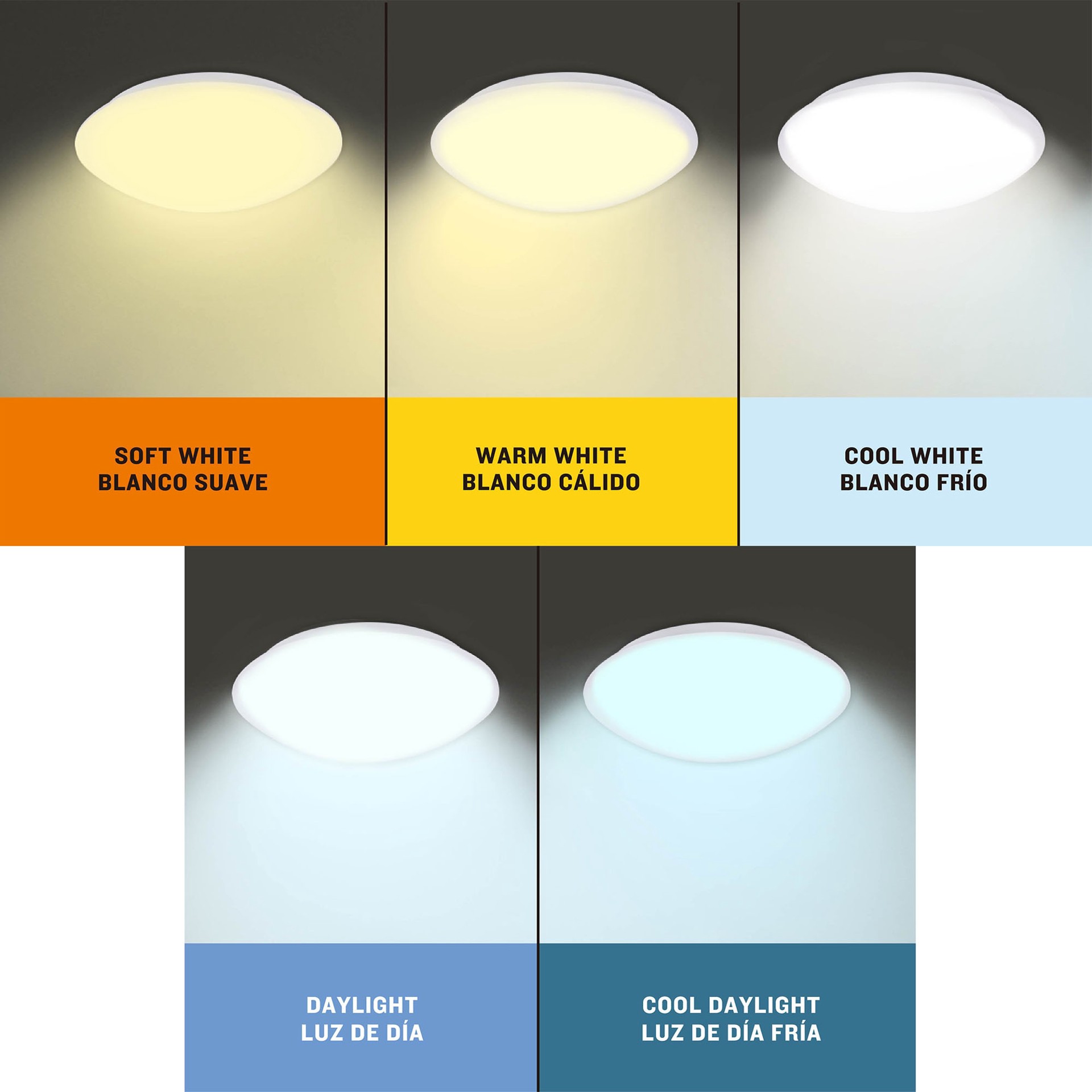 slide 6 of 6, Utilitech 12-in Matte White Integrated LED Flush Mount Light, 1 ct