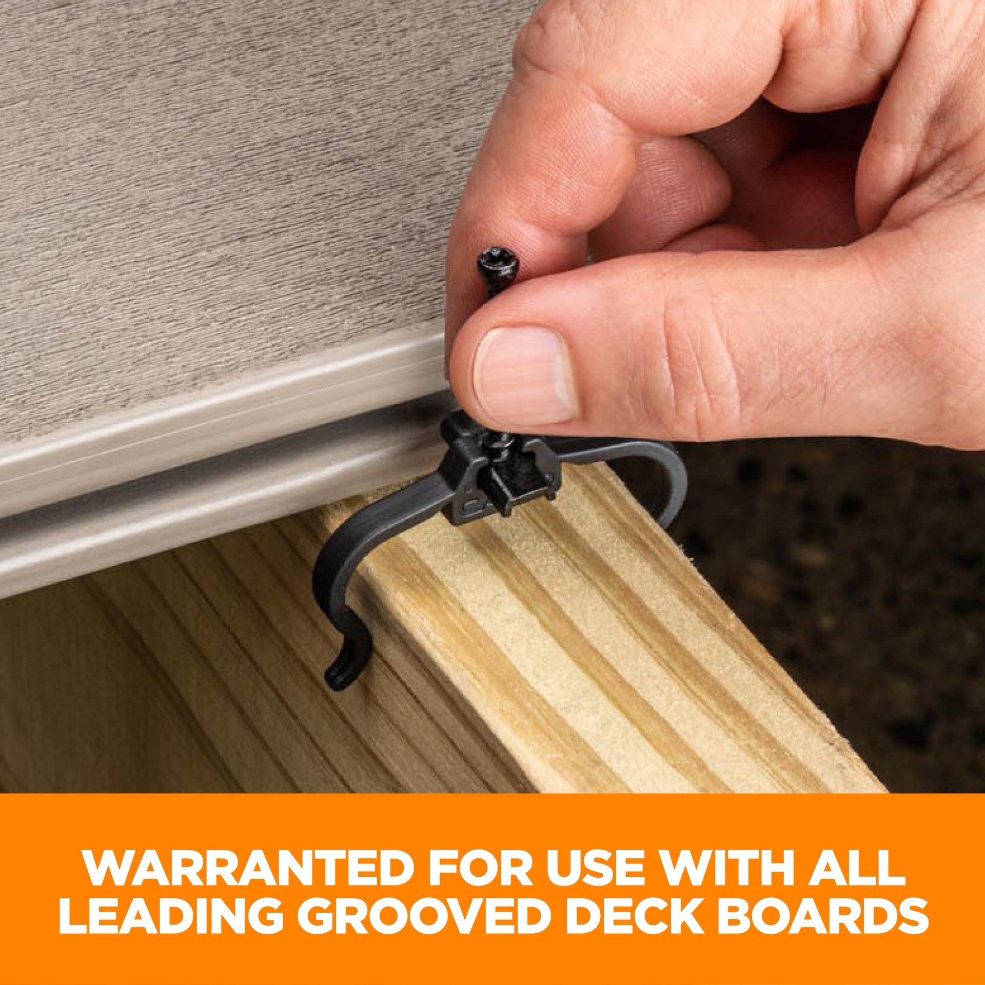 slide 2 of 6, CAMO Edge Clip Deck clips Black Hidden Deck Fastener 50 Square feet ( 90 -Pack ), 1 ct