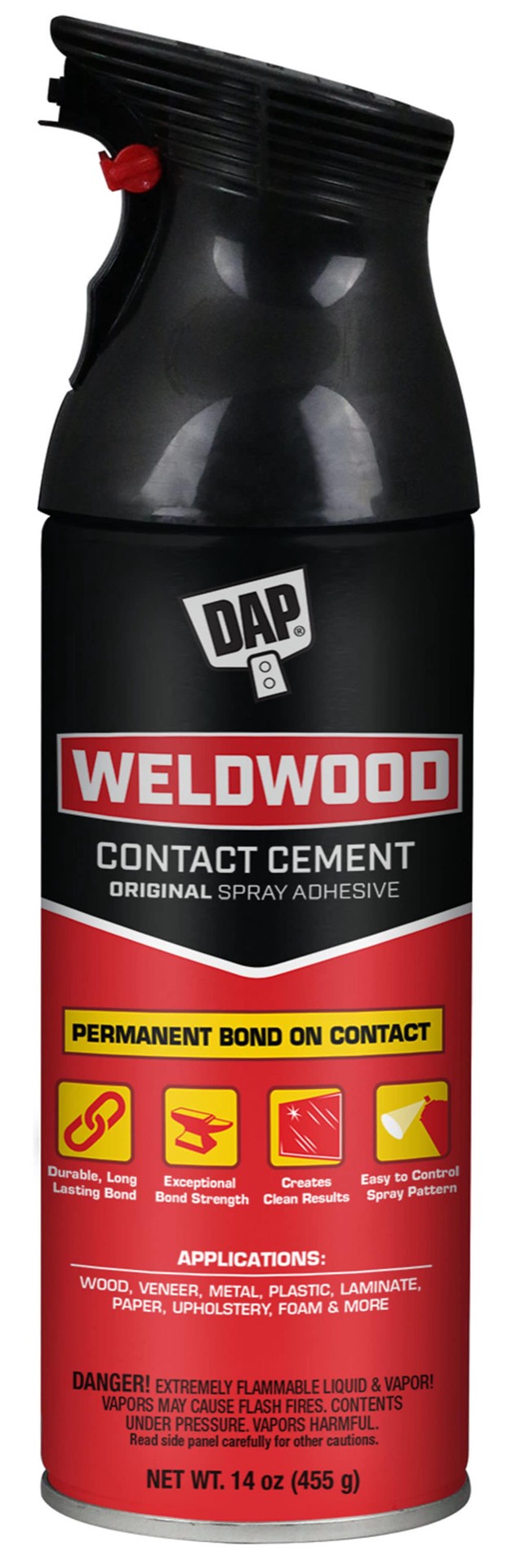 slide 1 of 6, DAP Weldwood 14-fl oz Liquid Contact Cement Waterproof, Quick Dry, Multipurpose Adhesive, 