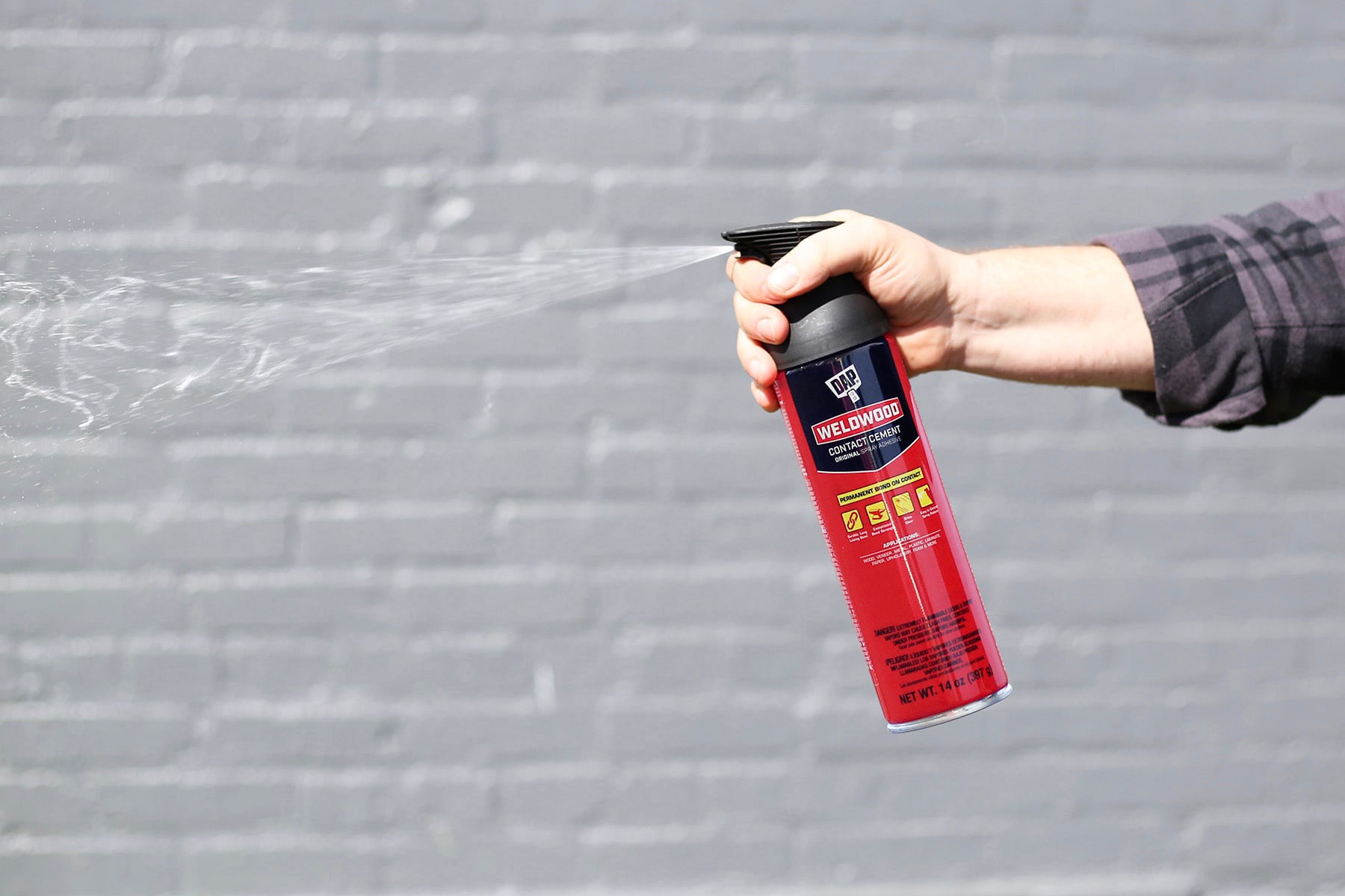 slide 6 of 6, DAP Weldwood 14-fl oz Liquid Contact Cement Waterproof, Quick Dry, Multipurpose Adhesive, 