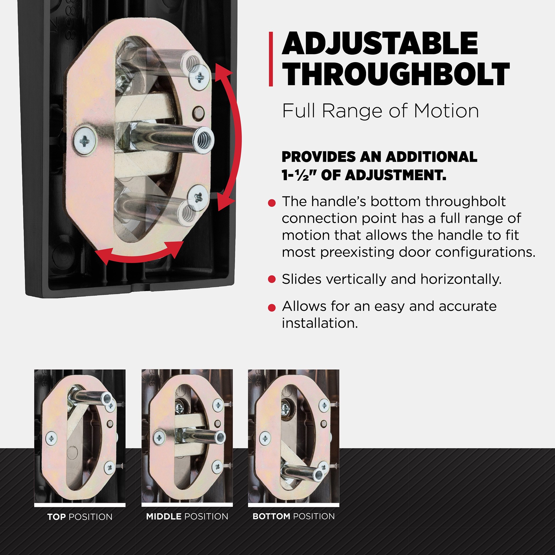 slide 5 of 6, Kwikset Signature Series San Clemente Matte Black Exterior Single-Cylinder Deadbolt and Keyed Entry Door Handleset ft. SmartKey Security, 1 ct