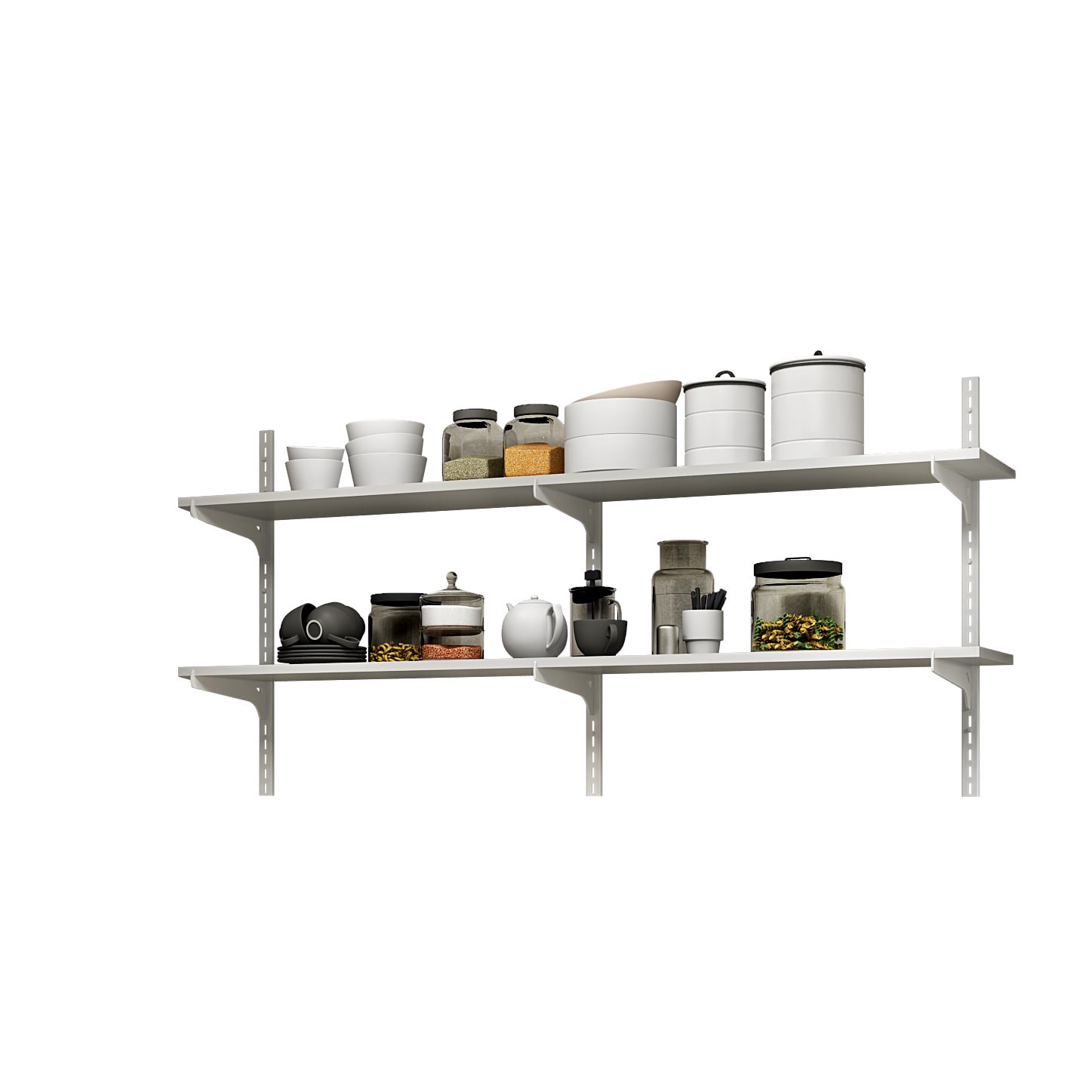 slide 2 of 6, Project Source 8.66-in L x 0.08-in W x 8.66-in D White Shelf bracket, 1 ct