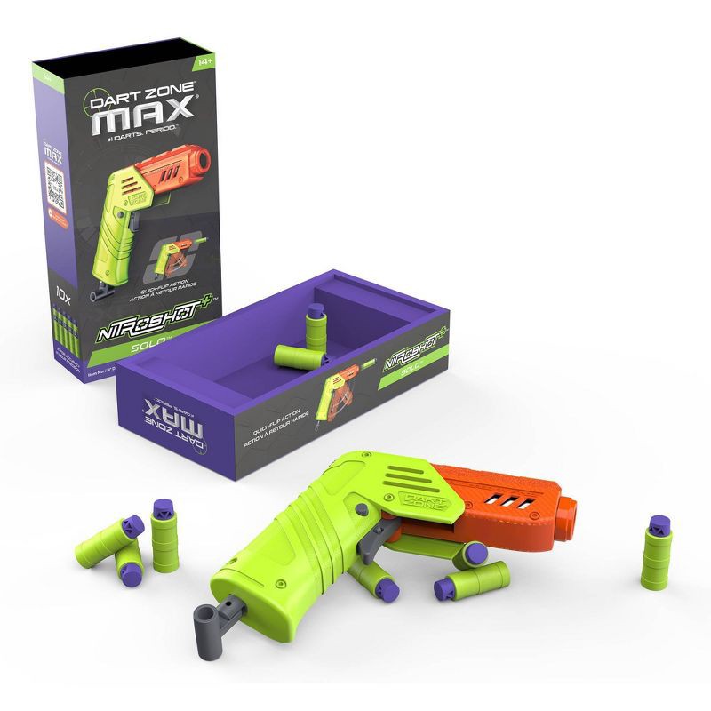 slide 7 of 7, Dart Zone Covert Ops Dart Zone NitroShot Max Solo Toy Blaster, 1 ct
