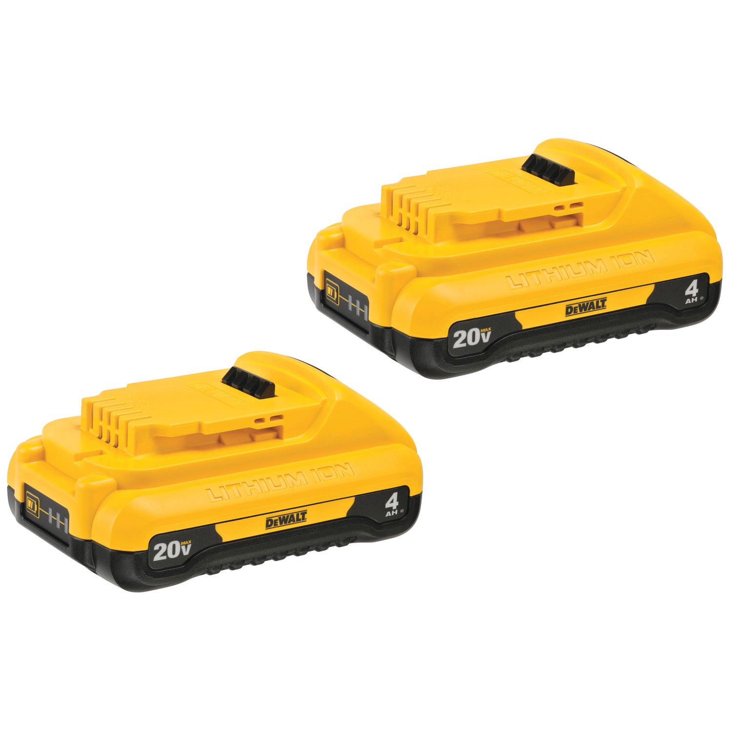 slide 1 of 6, DEWALT 20 -Volt 2 -Pack Lithium-ion ( 4 Ah 4 Ah Battery ), 1 ct