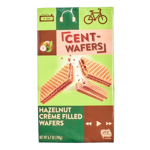 slide 1 of 1, cent wafers, hazelnut creme filled, 6.7 oz