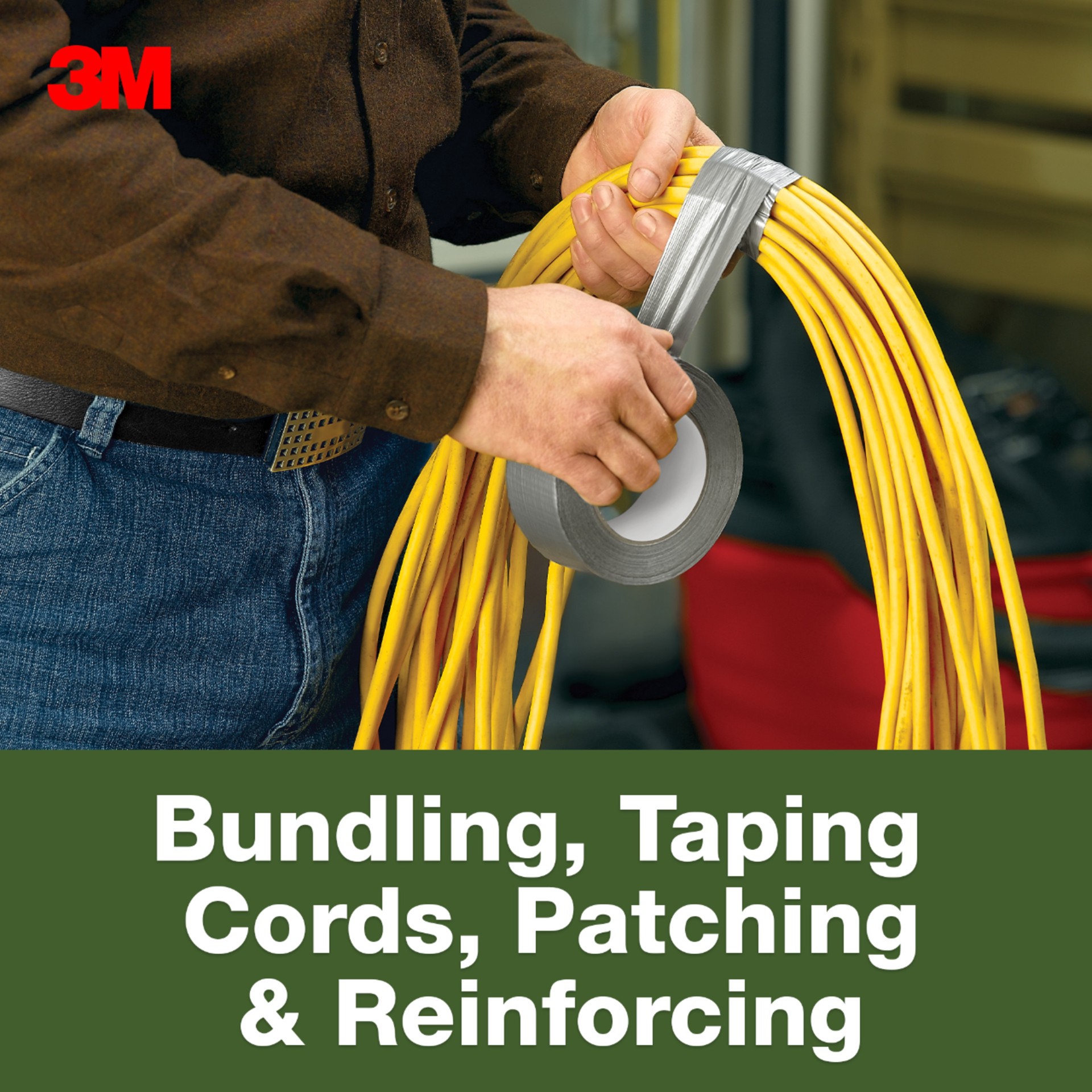 slide 3 of 6, 3M Tartan Utility Silver Rubberized Duct Tape 1.88-in x 30 Yard(s), 1 ct