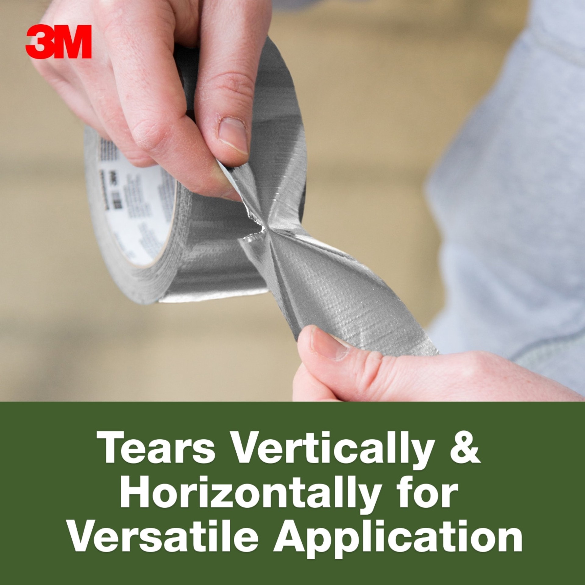 slide 5 of 6, 3M Tartan Utility Silver Rubberized Duct Tape 1.88-in x 30 Yard(s), 1 ct