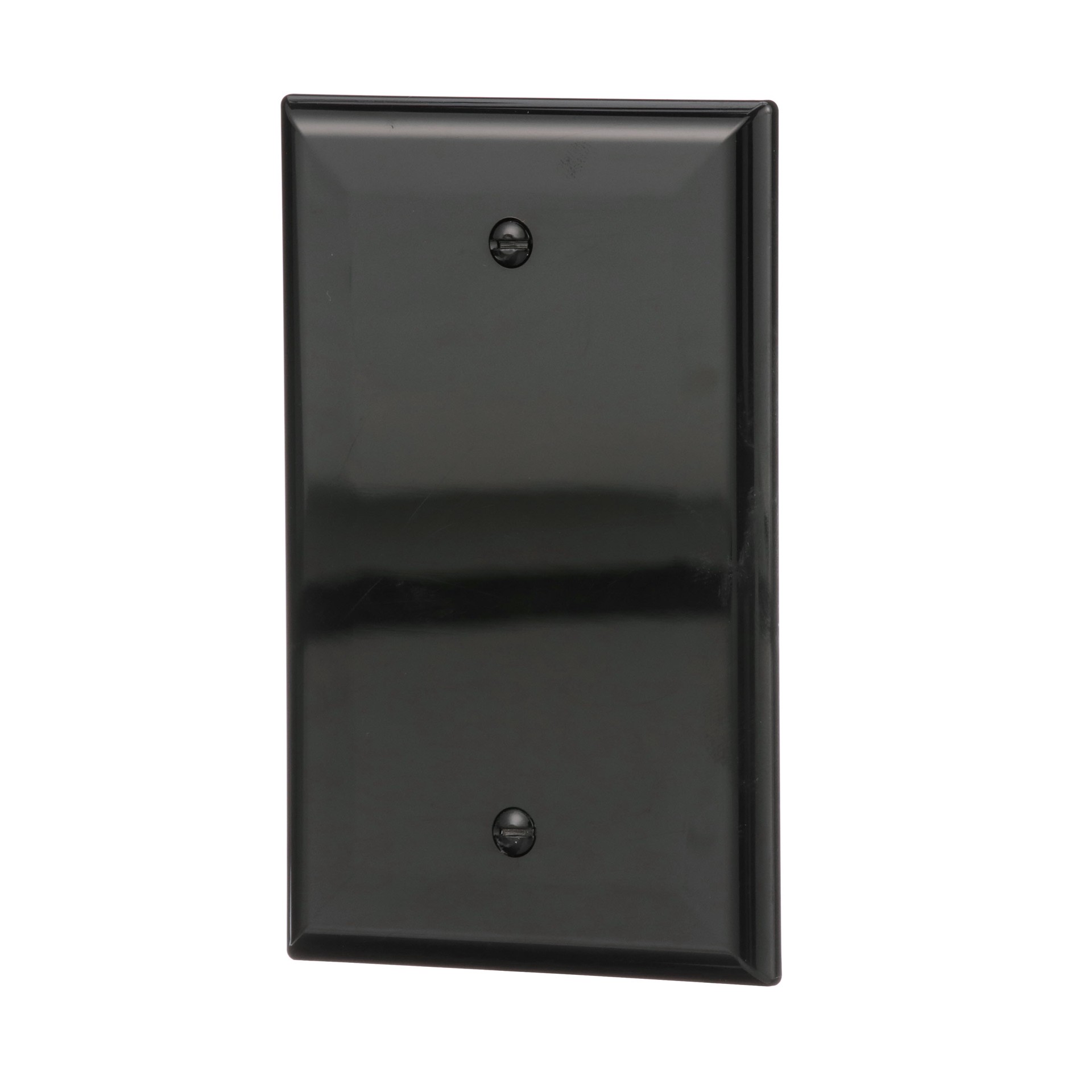 slide 3 of 6, Eaton 1 -Gang Midsize Size Black Polycarbonate Indoor Blank Wall Plate, 1 ct