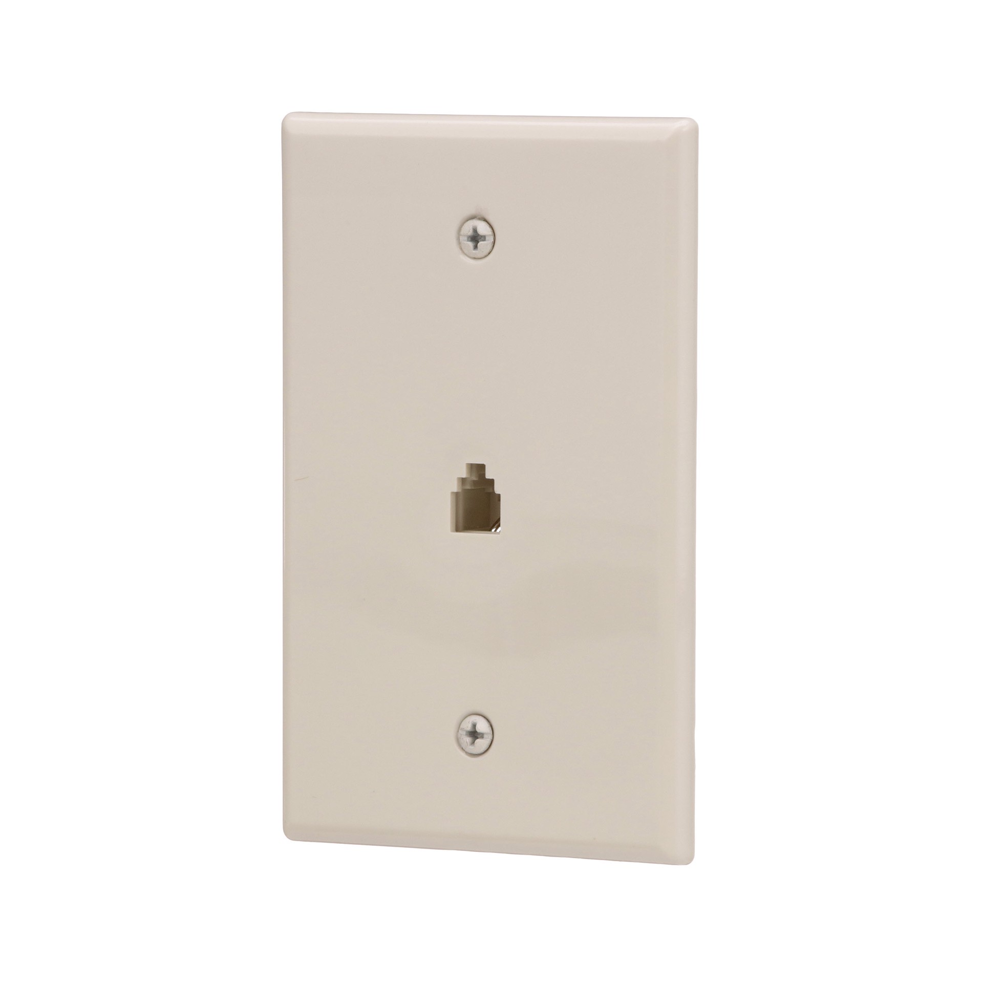 slide 2 of 6, Eaton 1 -Gang Midsize Size Light almond Thermoplastic Indoor Wall Plate, 1 ct