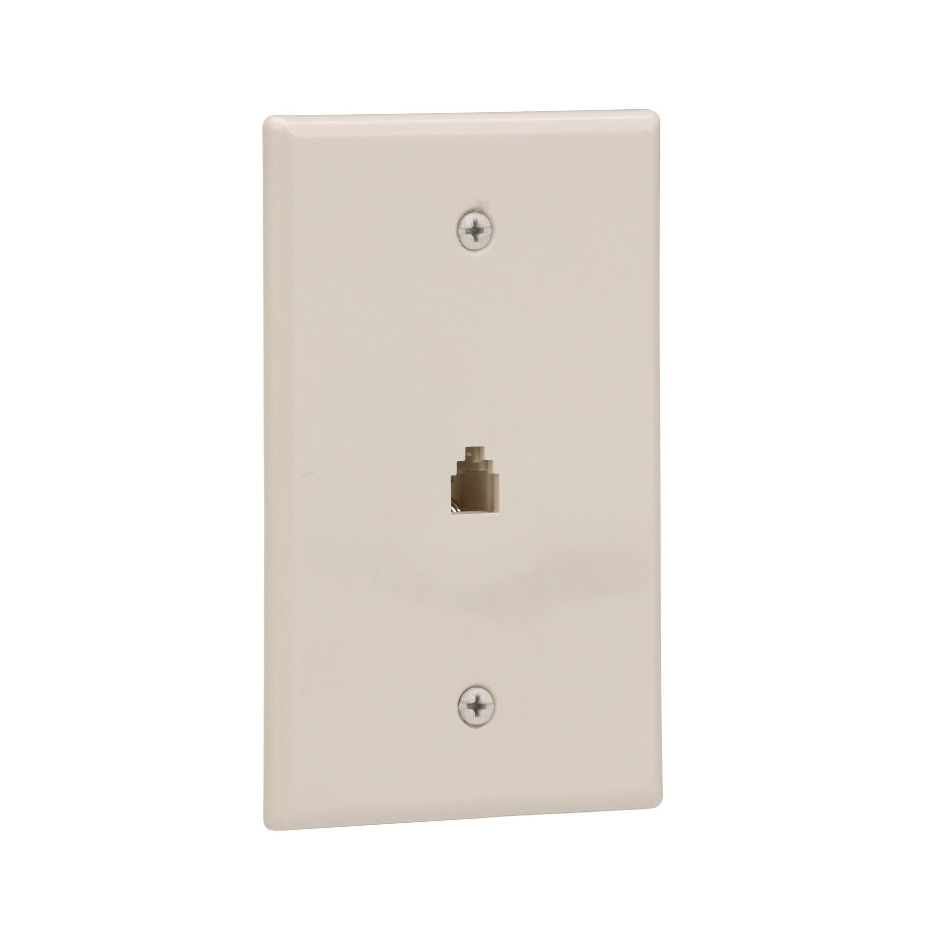 slide 6 of 6, Eaton 1 -Gang Midsize Size Light almond Thermoplastic Indoor Wall Plate, 1 ct