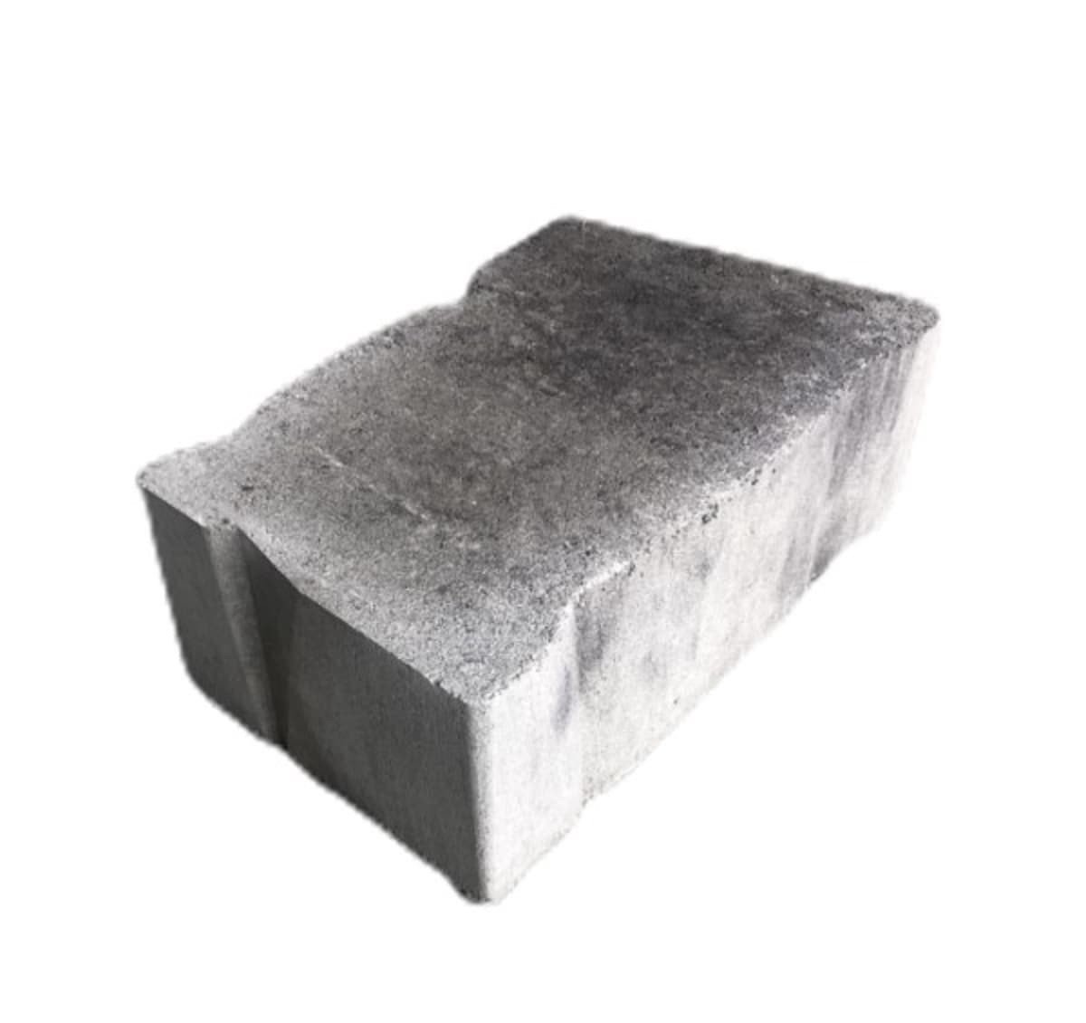 slide 3 of 4, 5-in H x 13-in L x 7.625-in D Gray/Charcoal Concrete Retaining wall block, 1 ct