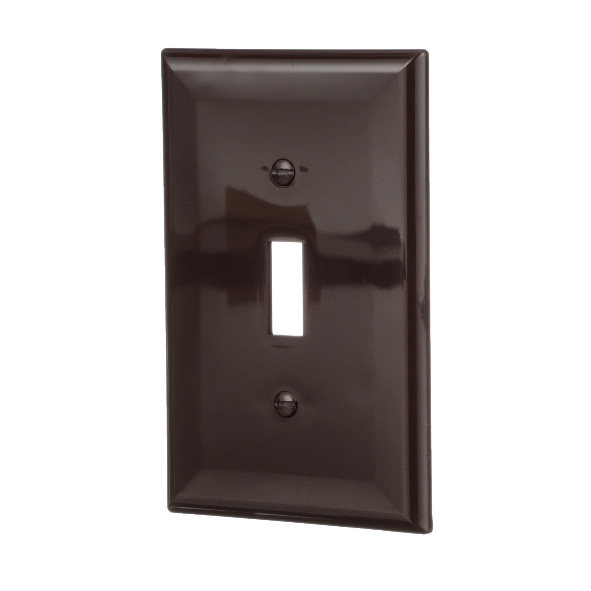 slide 2 of 6, Eaton 1 -Gang Midsize Size Brown Polycarbonate Indoor Toggle Wall Plate, 1 ct