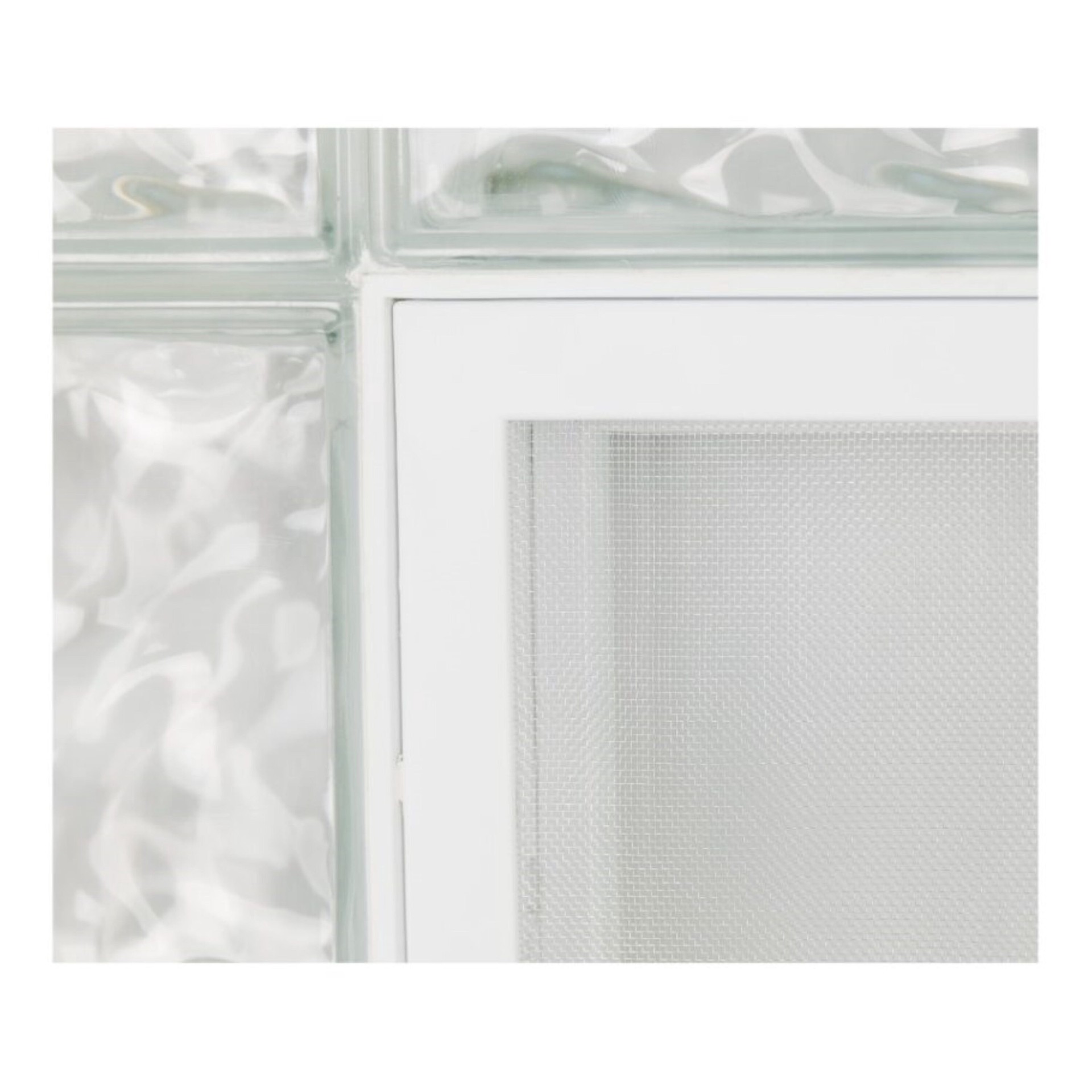 slide 4 of 6, RELIABILT Frameless Replacement Vented Glass Block Window, 1 ct