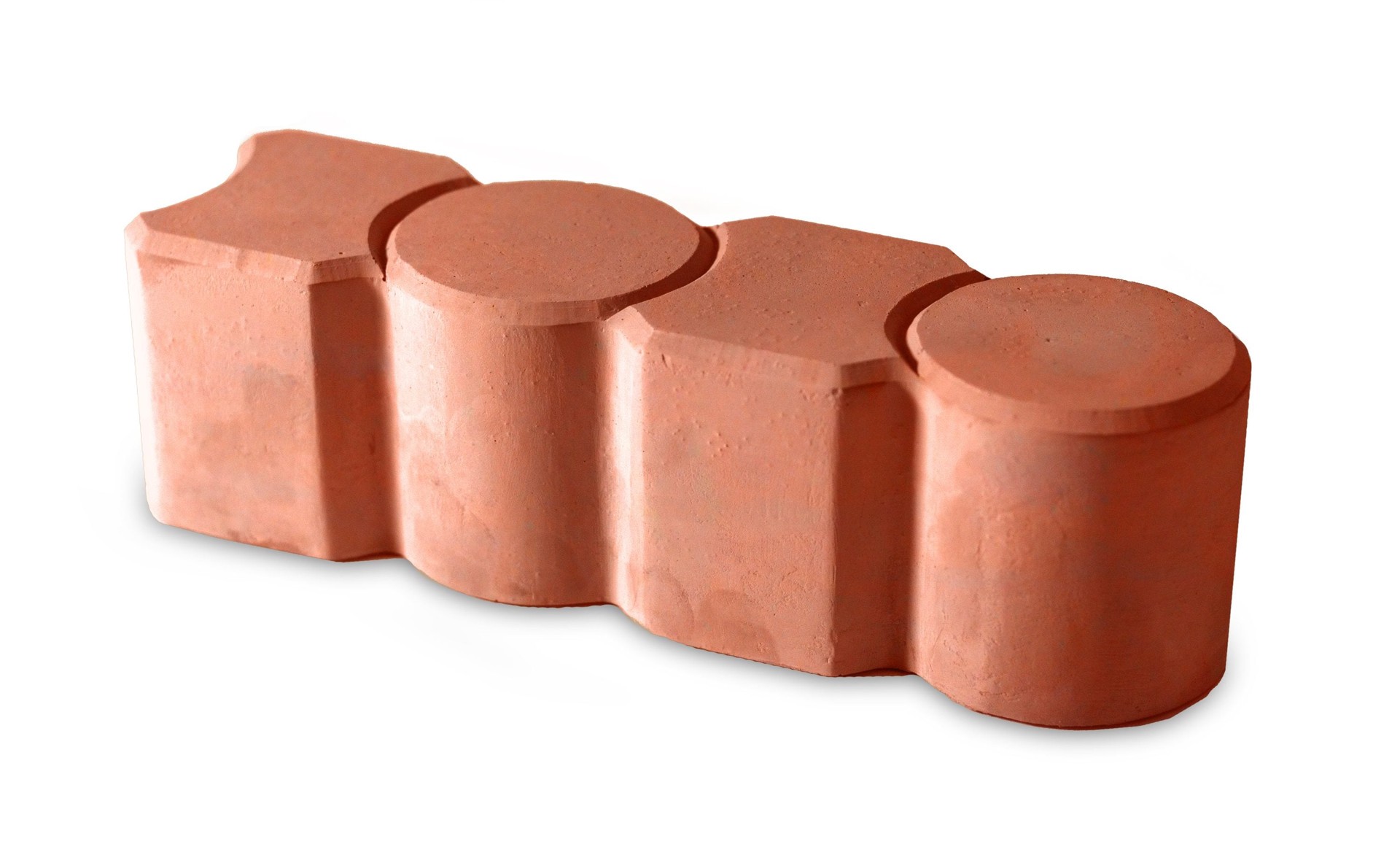 slide 1 of 6, Midwest Products Group Grand Prize 12-in L x 3-in W x 3-in H Red/Smooth texture Concrete Straight edging stone, 1 ct