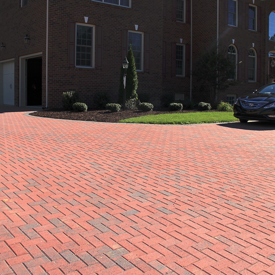 slide 2 of 6, Midwest Products Group 8-in L x 4-in W x 2-in H Rectangle Red-Charcoal Blend/Smooth texture Concrete Patio stone, 1 ct
