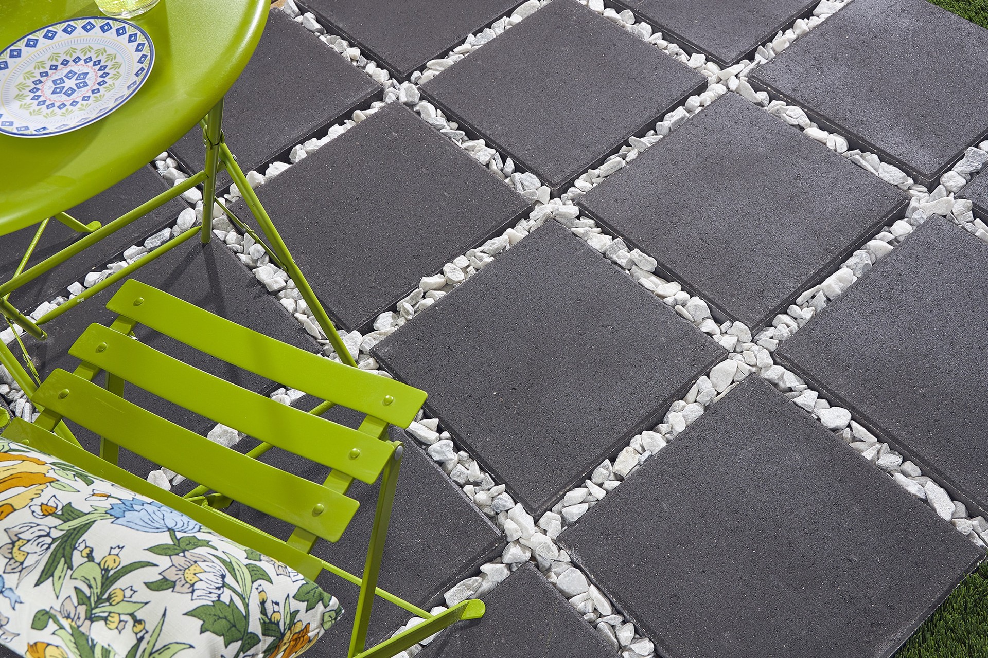 slide 4 of 5, Pavestone 16-in L x 16-in W x 2-in H Square Slate/Smooth Concrete Patio stone, 1 ct