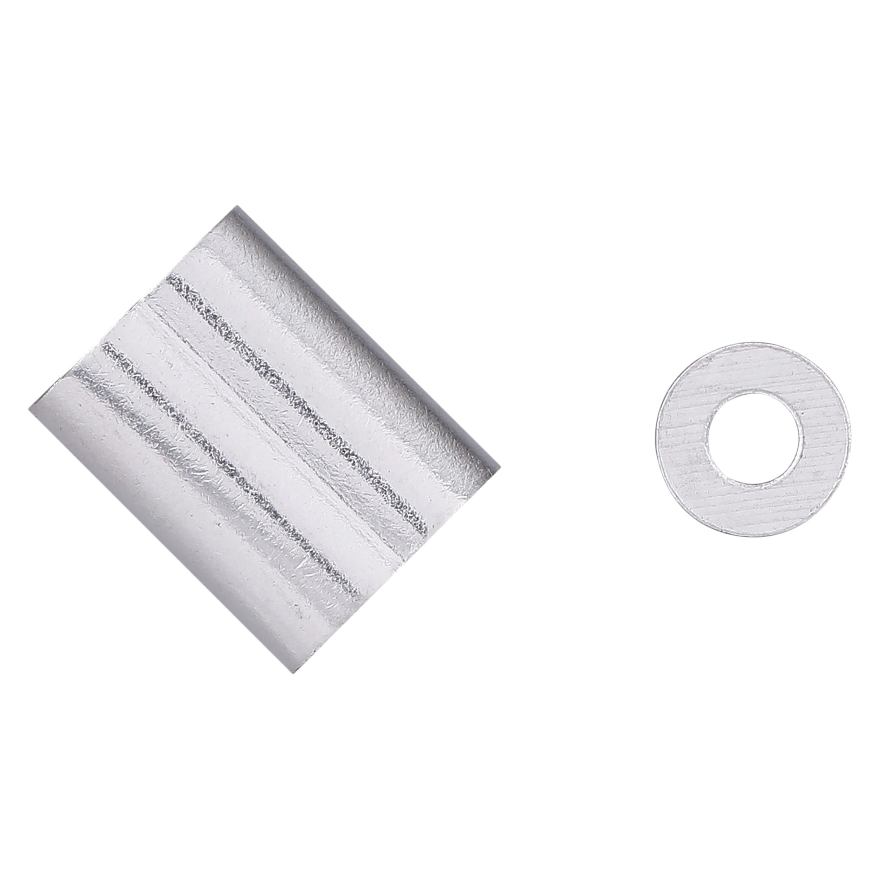 slide 2 of 4, National Hardware N100-316- 1/8-in Ferrules and Stop in Aluminum, 1 ct