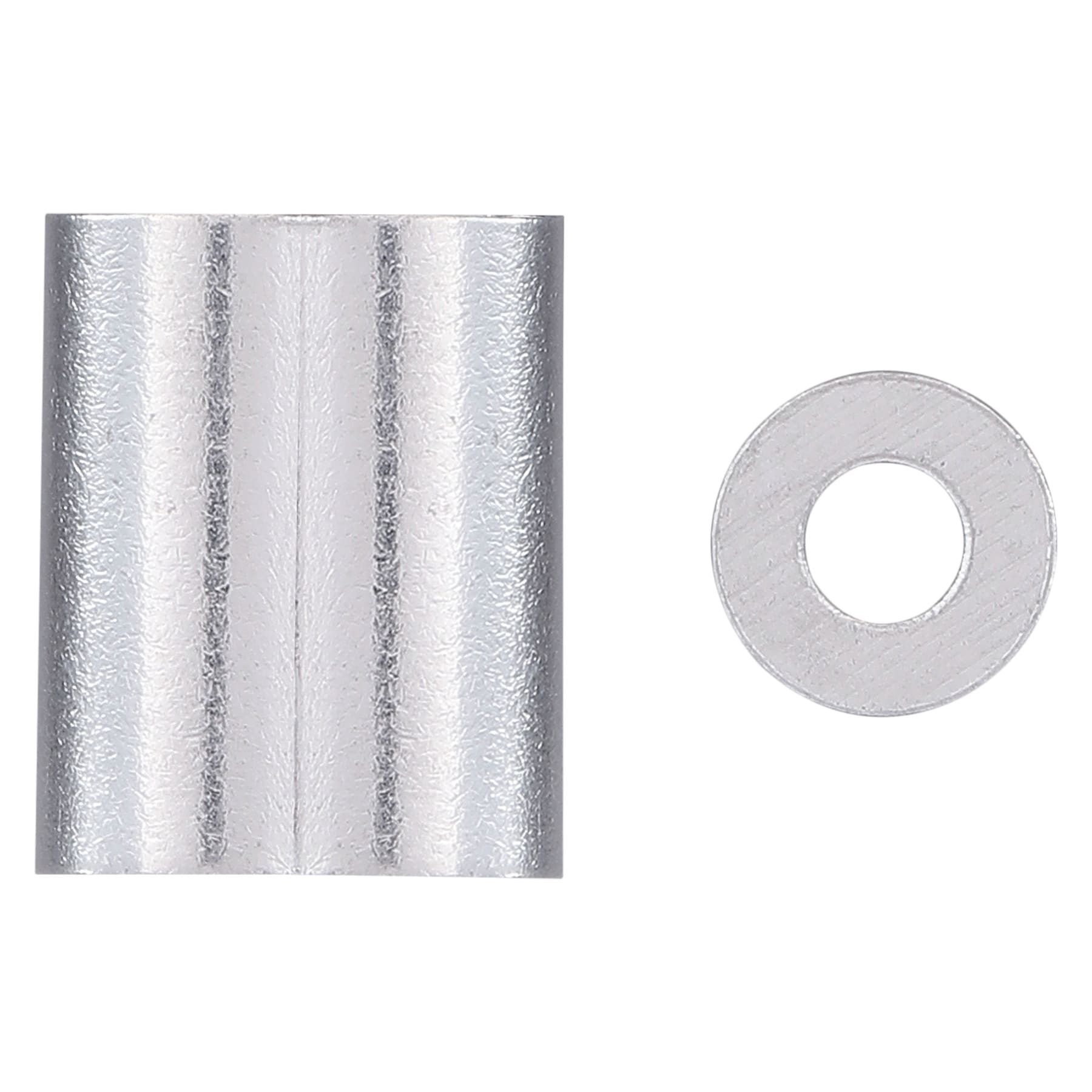 slide 1 of 4, National Hardware N100-316- 1/8-in Ferrules and Stop in Aluminum, 1 ct