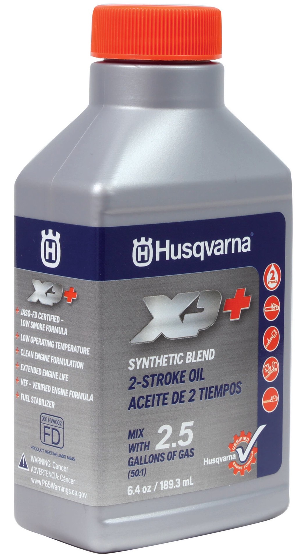 slide 1 of 5, Husqvarna 6.4-oz 2-cycle engines Synthetic blend Engine Oil, 1 ct