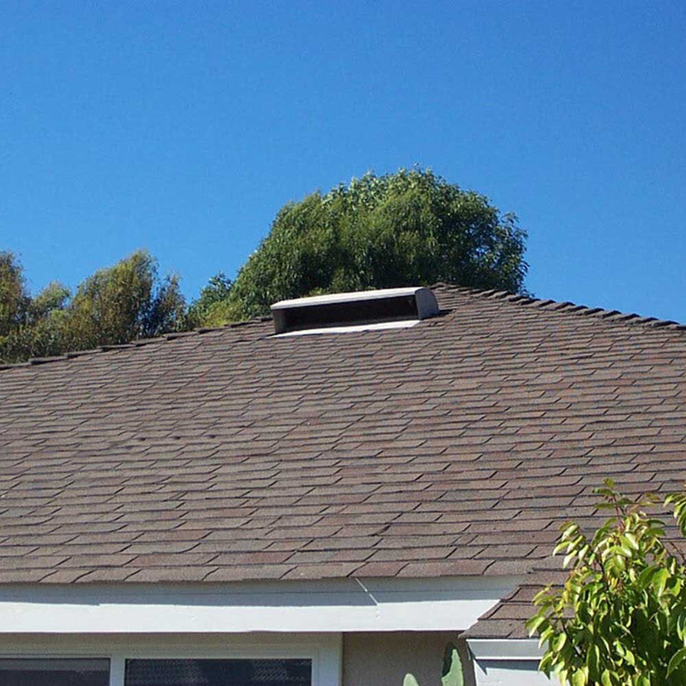 slide 2 of 2, Gibraltar Building Products Silver Galvanized steel Square Roof Louver, 1 ct