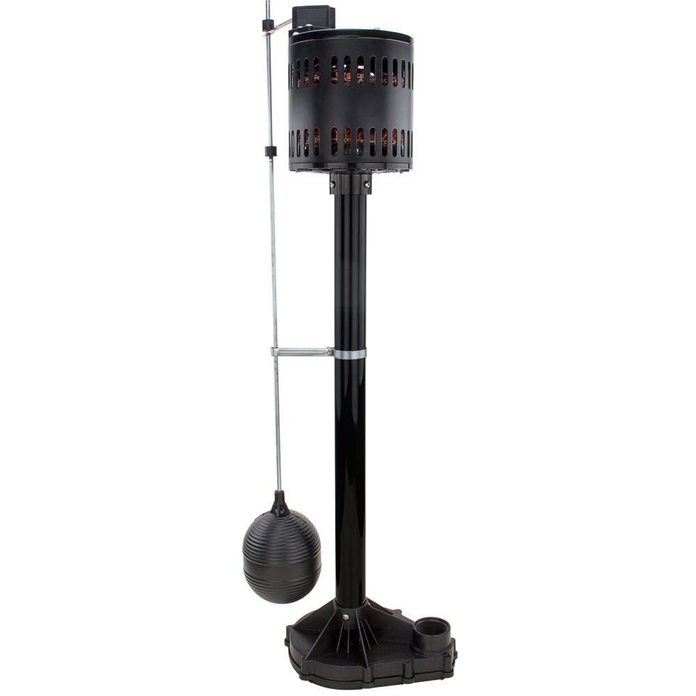 slide 1 of 6, Utilitech 1/3-HP 58-Gallon Thermoplastic Pedestal sump pump, 1 ct