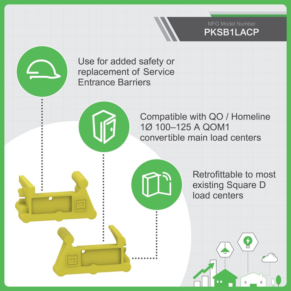 slide 3 of 4, Square D 4.5-in Entrance barrier, 1 ct
