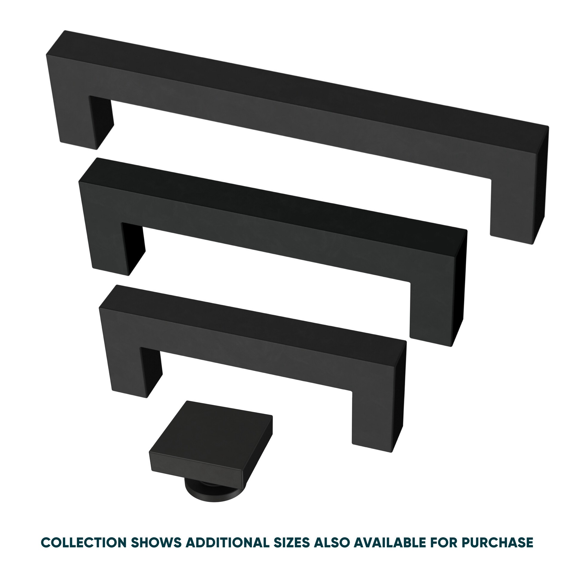 slide 3 of 6, Origin 21 Casper 3-3/4-in , 96mm Center to Center Matte Black Rectangular Handle Drawer Pull, 1 ct