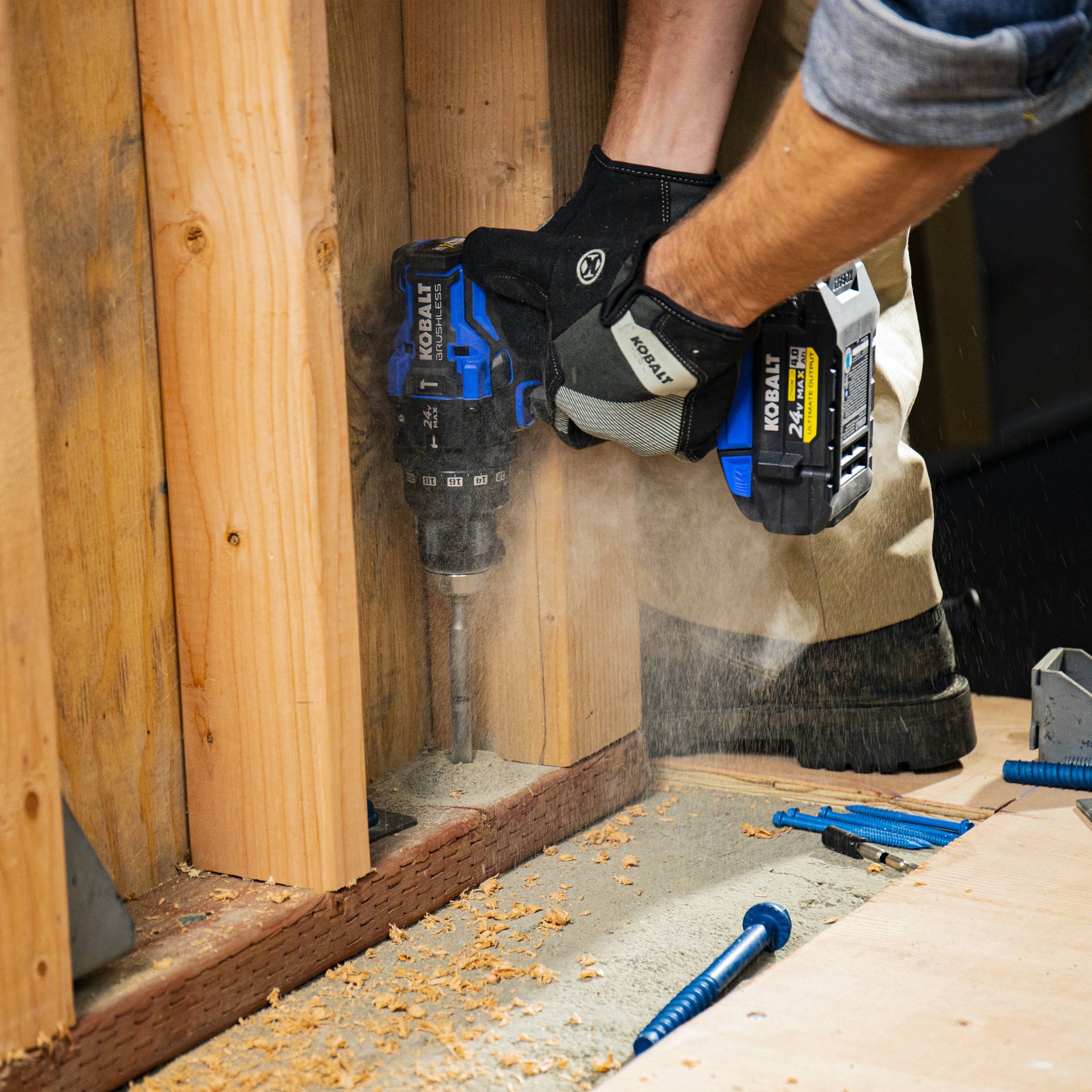 slide 5 of 6, Kobalt XTR 1/2-in 24-volt Variable Speed Brushless Cordless Hammer Drill ( 1 -Batteries and Charger Included ), 1 ct