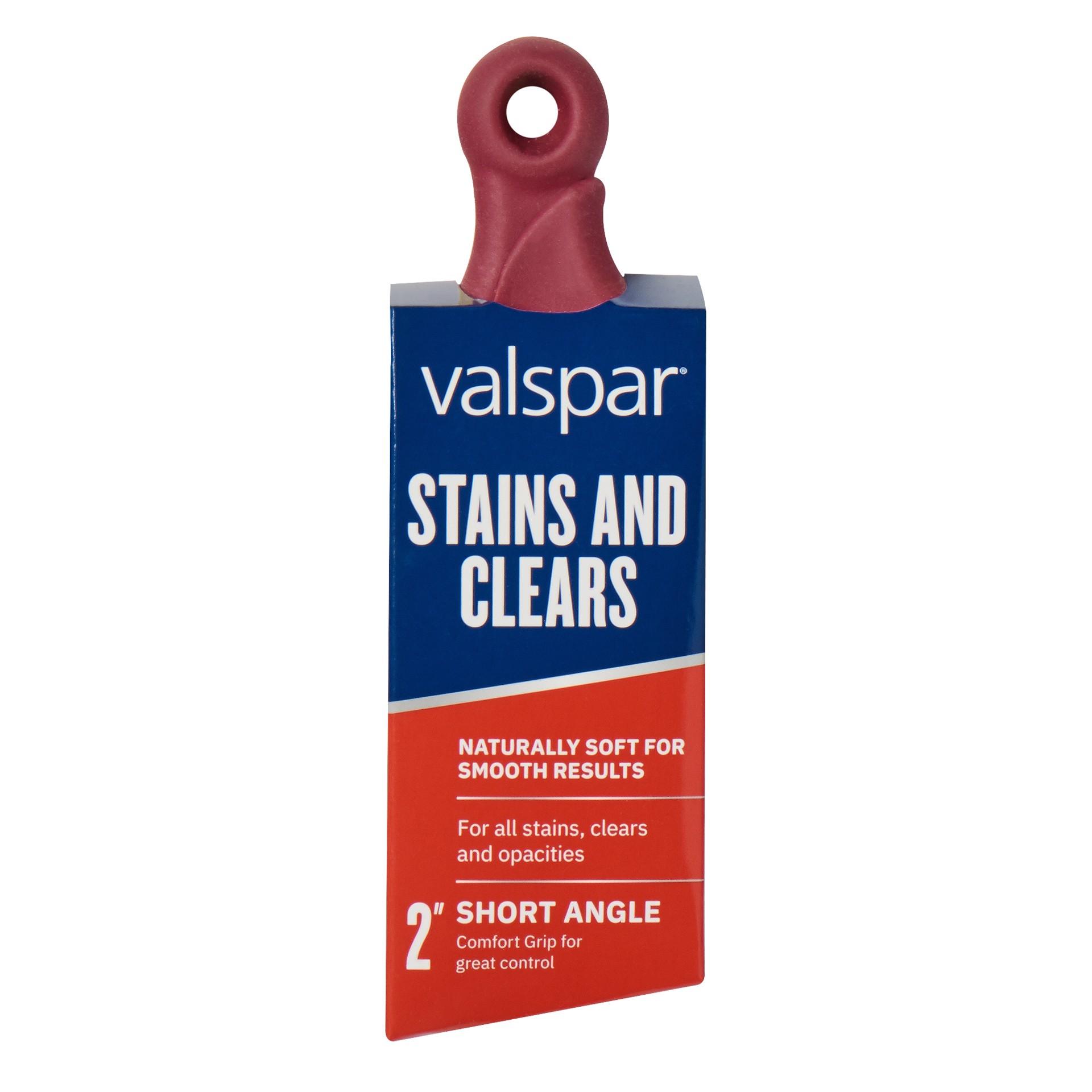 slide 1 of 6, Valspar Stains and Clears 2-in Reusable Angle Stain Brush, 1 ct