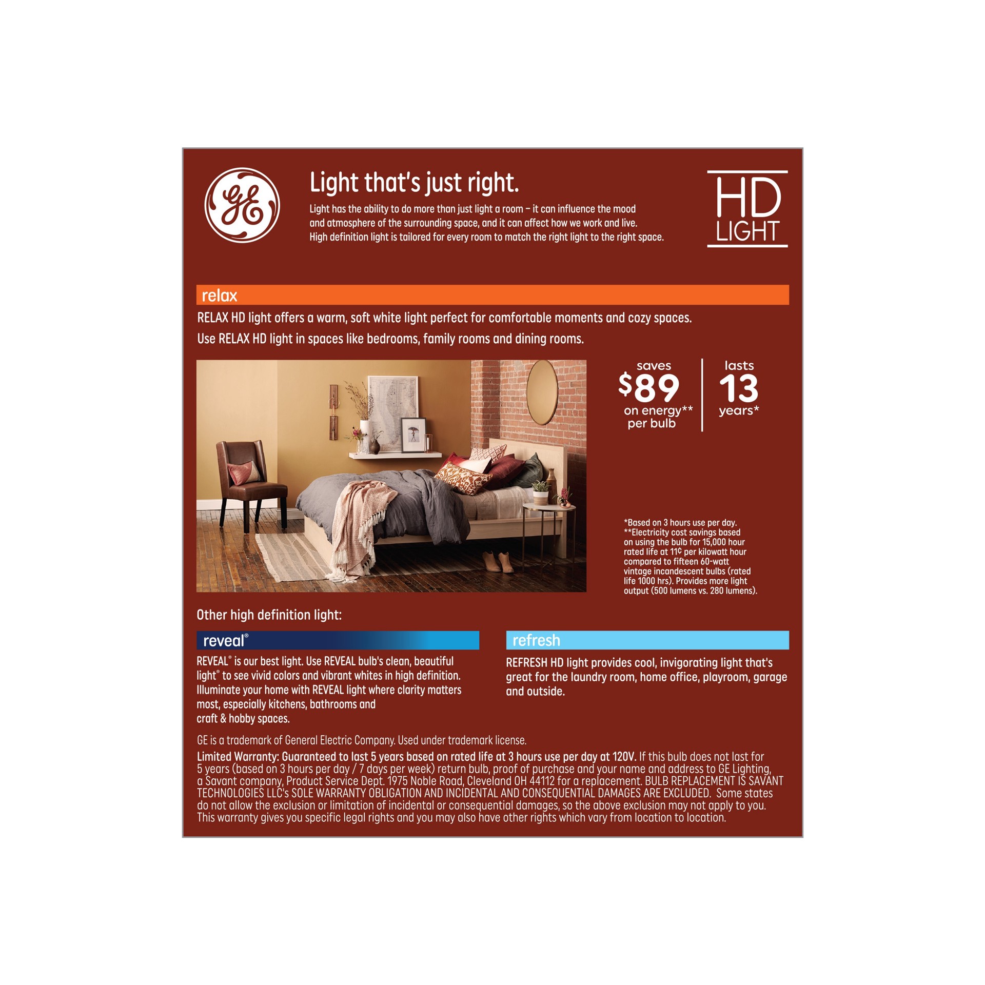 slide 5 of 6, GE Relax 60 -Watt EQ ST19 Soft white Medium base (E-26) Dimmable LED Decorative Light Bulb 2 -Pack, 1 ct