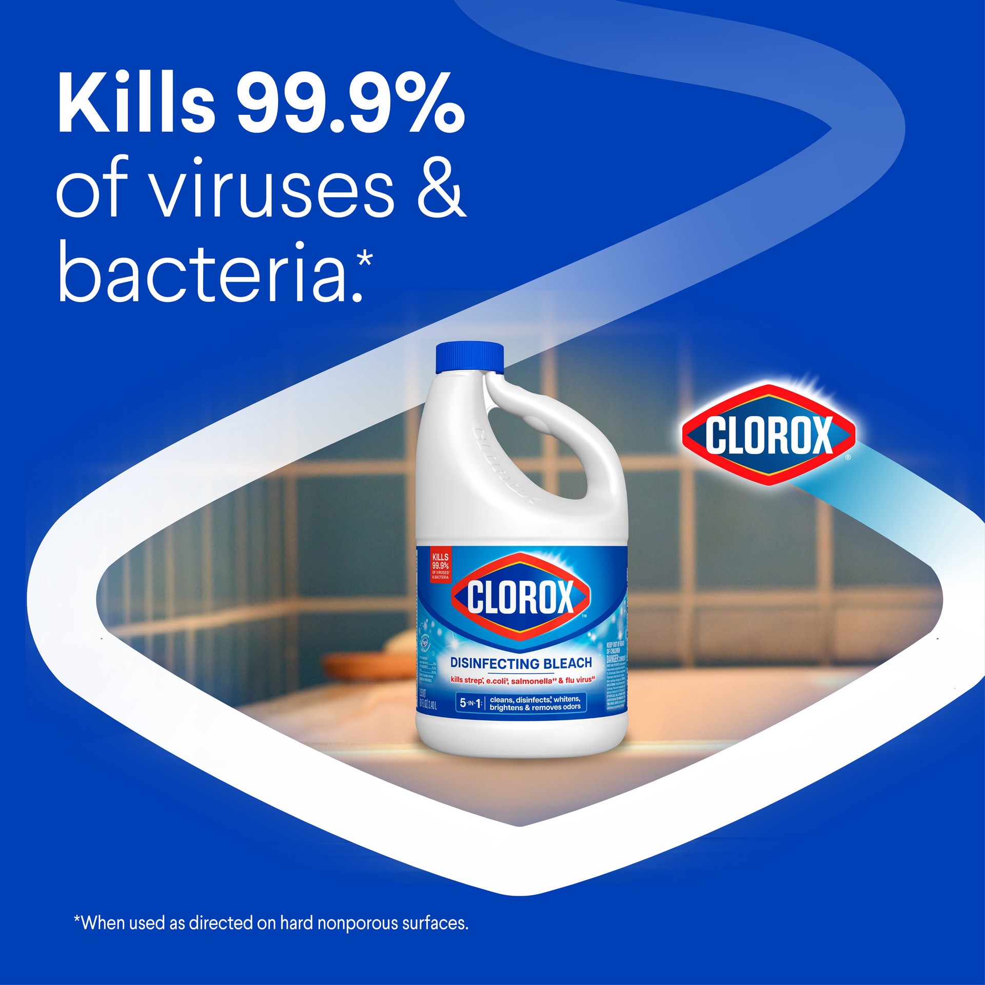 slide 2 of 6, Clorox Concentrated Disinfecting Regular 81 Fluid ounce(s) Household Bleach, 1 ct