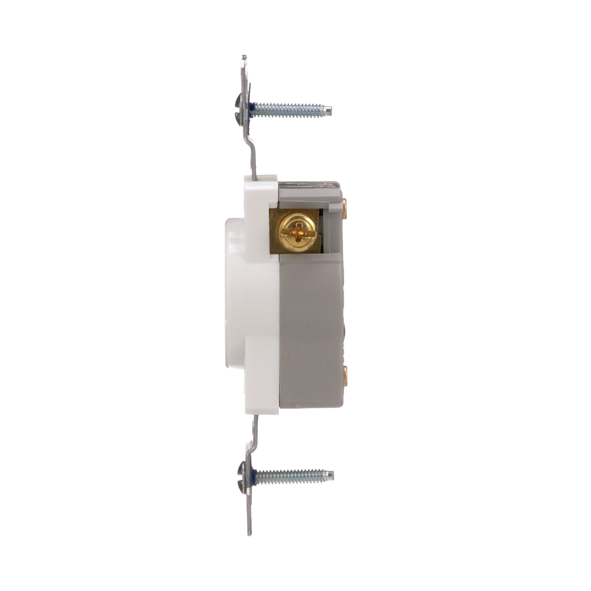 slide 3 of 6, Eaton 15 -Amp 250-volt Commercial Round Outlet , White, 1 ct