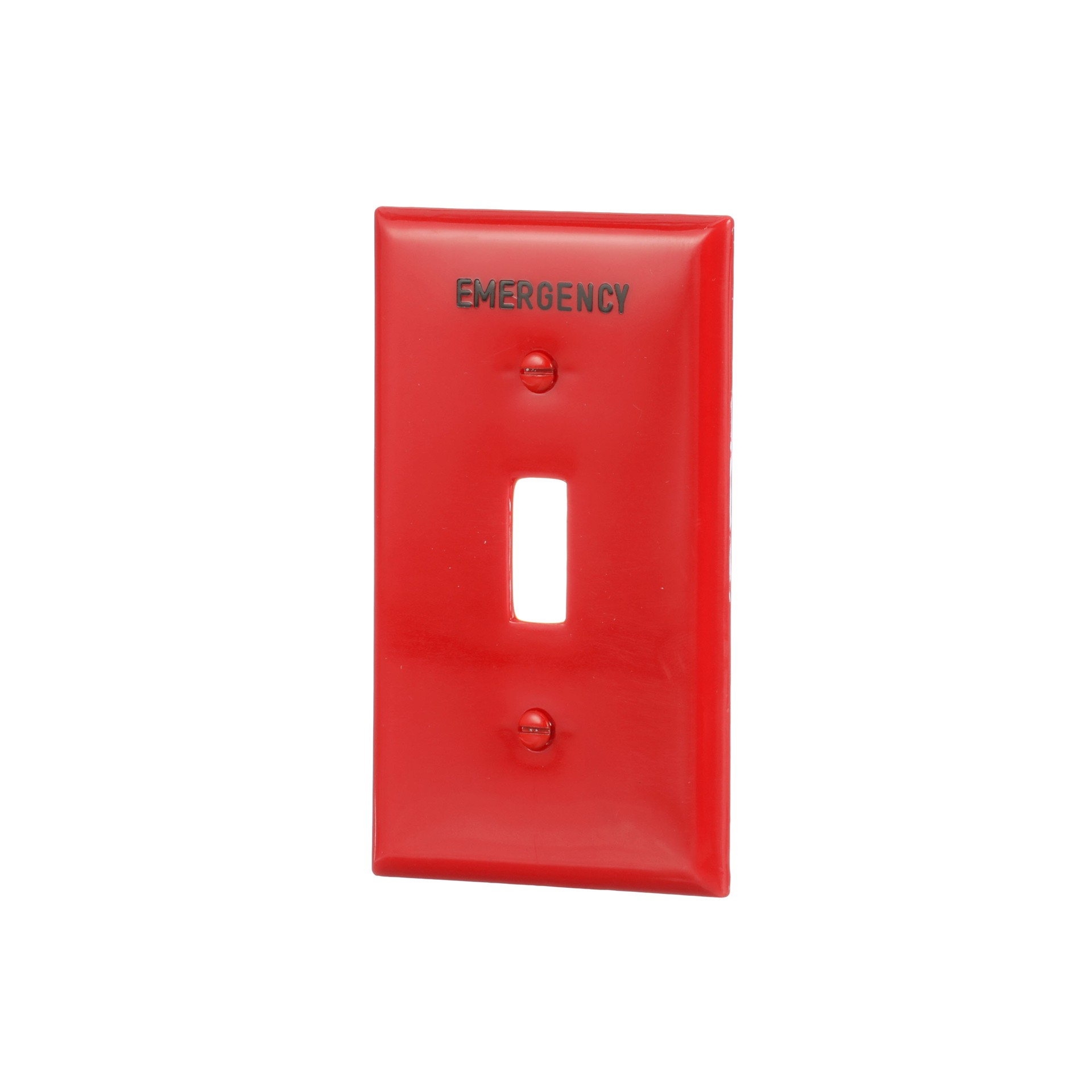 slide 2 of 6, Eaton 1 -Gang Standard Size Red Nylon Indoor Toggle Wall Plate, 1 ct