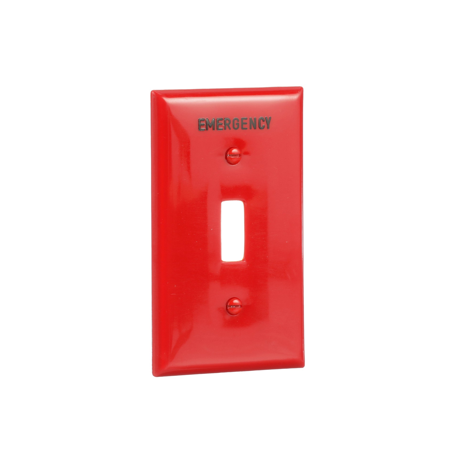 slide 6 of 6, Eaton 1 -Gang Standard Size Red Nylon Indoor Toggle Wall Plate, 1 ct