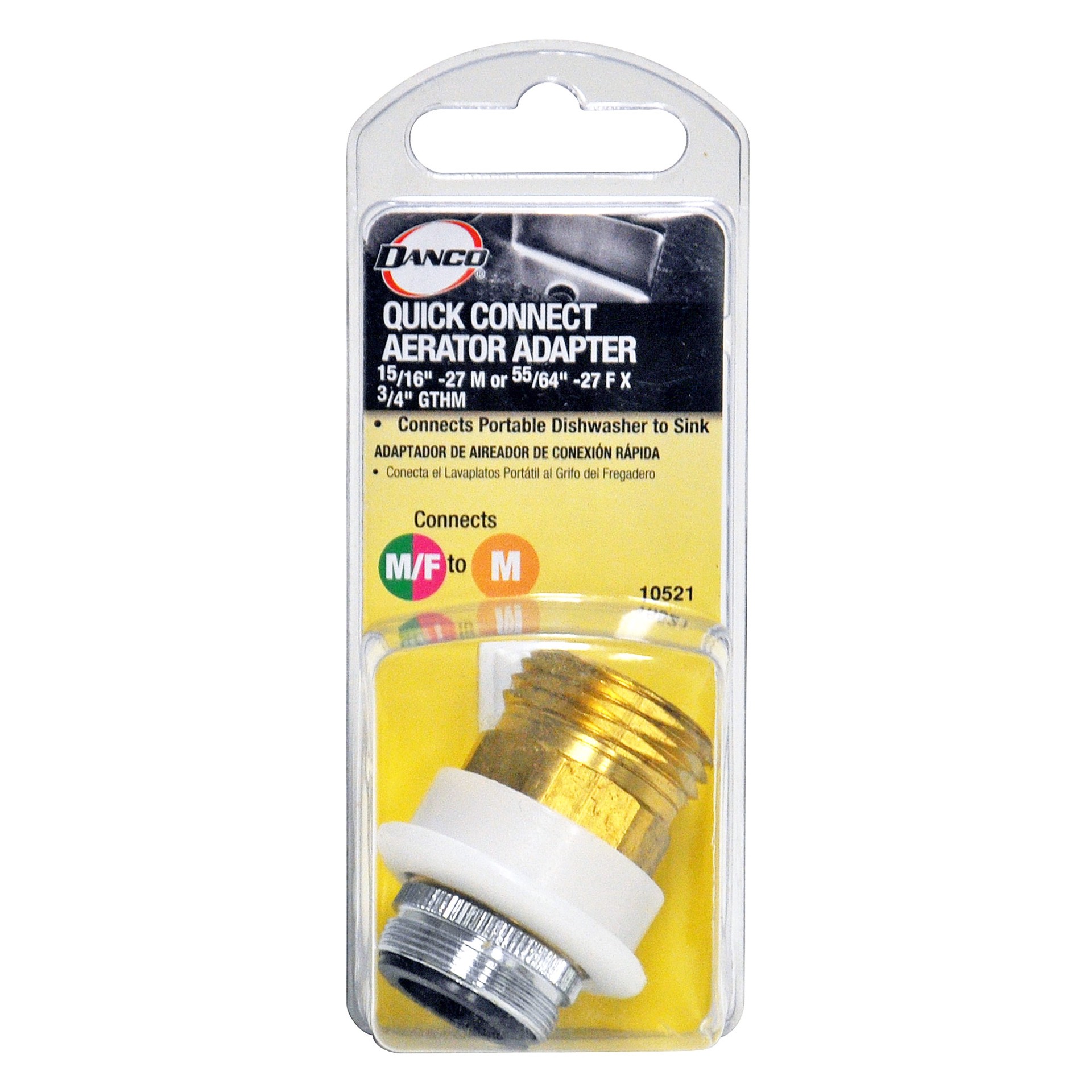 slide 3 of 3, Danco 15/16 x 27 Dual Dishwasher adapter Adapter, 1 ct