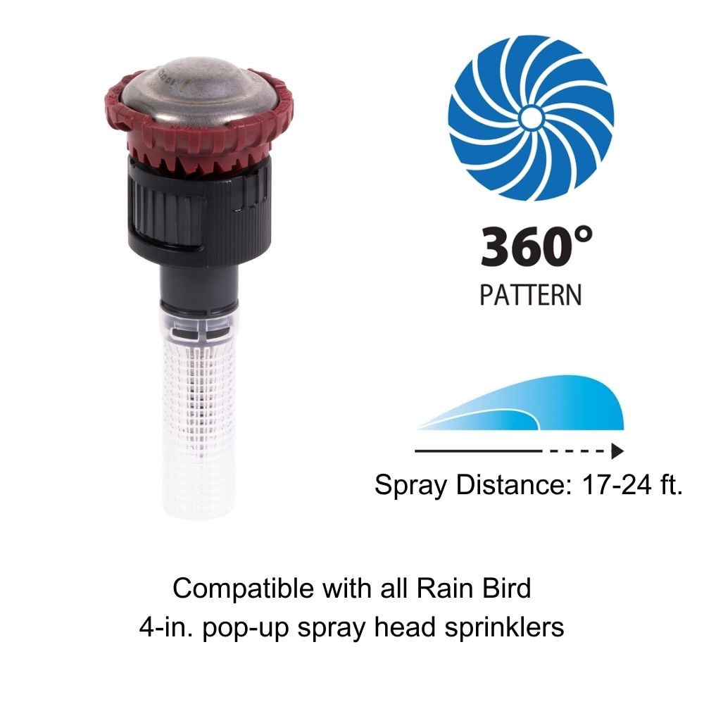 slide 2 of 6, Rain Bird 24-ft Full-circle Spray head nozzle, 1 ct