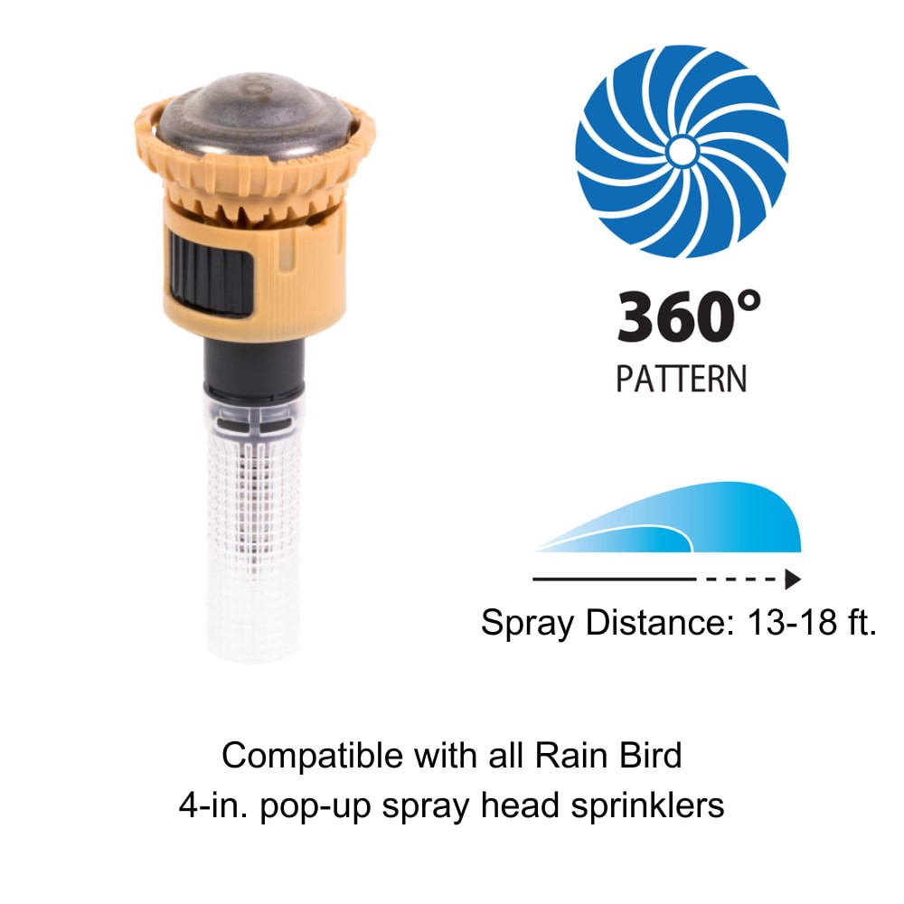 slide 2 of 6, Rain Bird 18-ft Full-circle Spray head nozzle, 1 ct