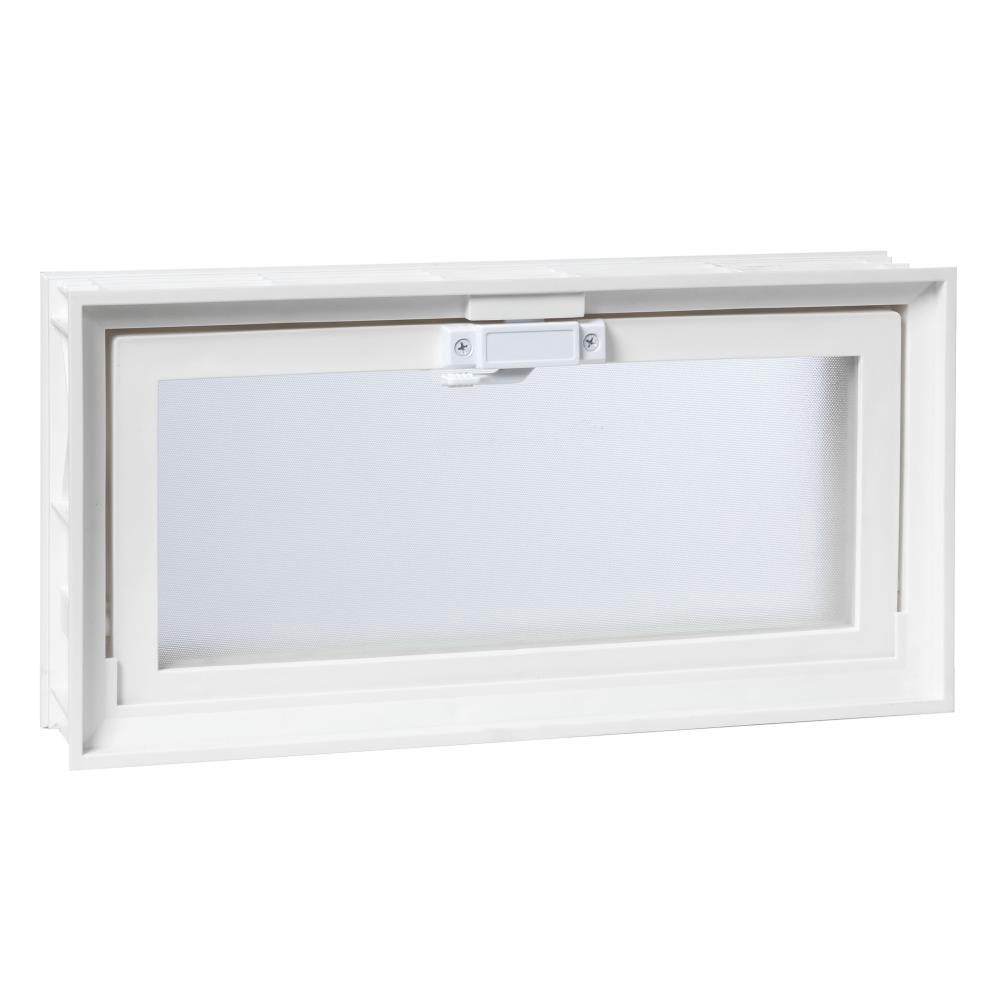 slide 1 of 4, RELIABILT Glass Block Vent 15.5-in x 7.75-in, 1 ct