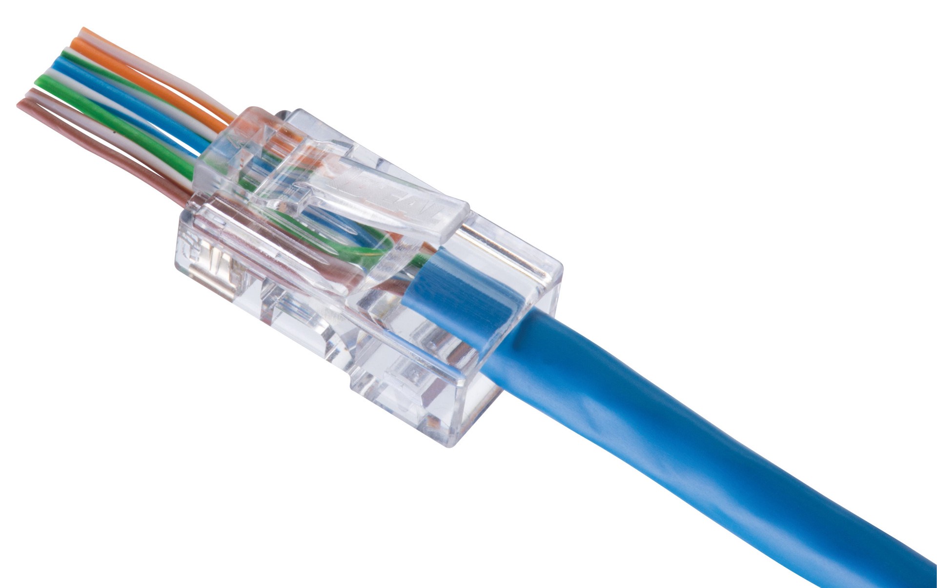 slide 2 of 6, IDEAL 100 -Pack Cat5e RJ45 Modular plug, 1 ct