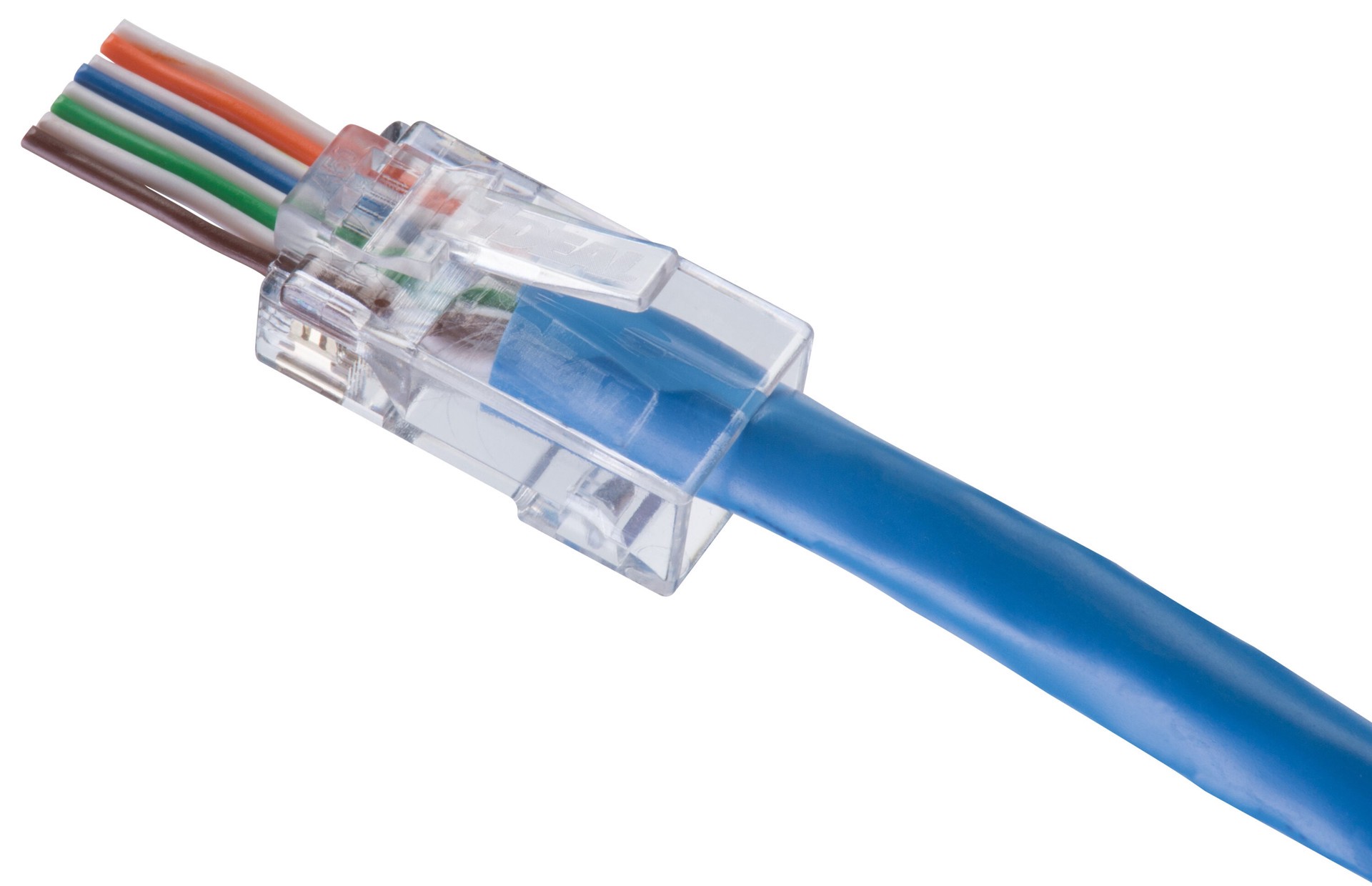 slide 2 of 6, IDEAL 100 -Pack Cat6 RJ45 Modular plug, 1 ct