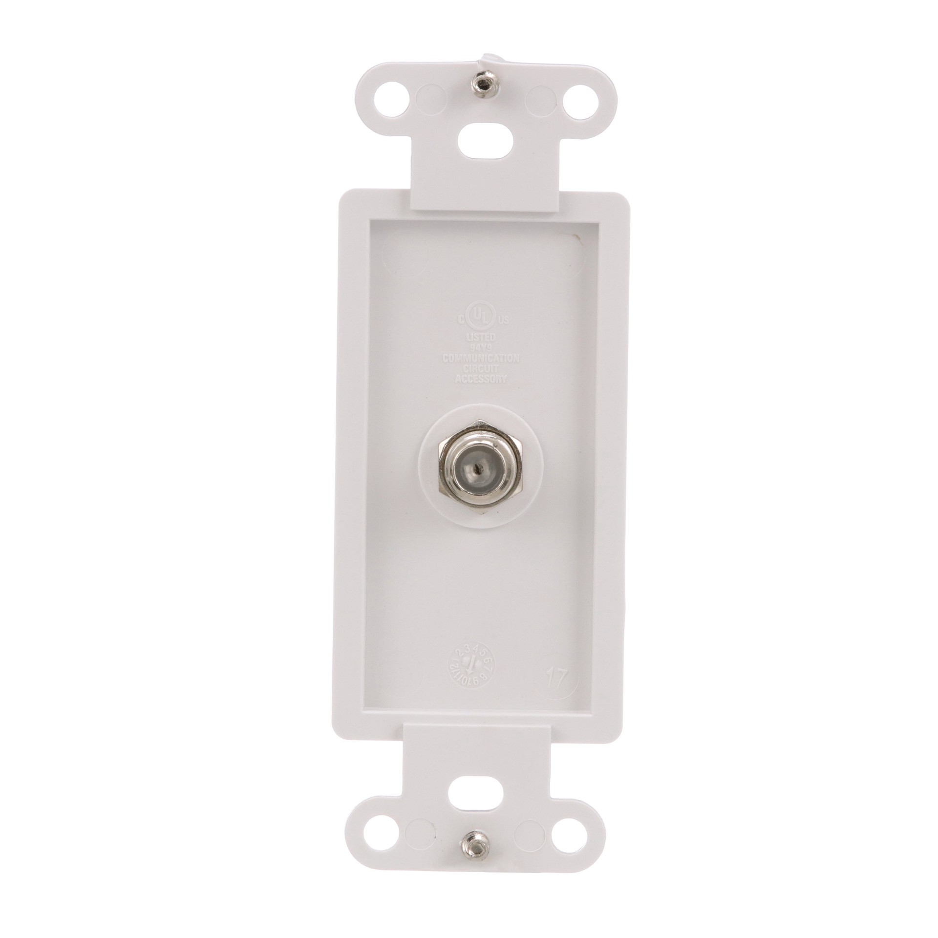 slide 4 of 6, Eaton 1 -Gang Standard Size White Plastic Indoor Decorator Wall Plate, 1 ct